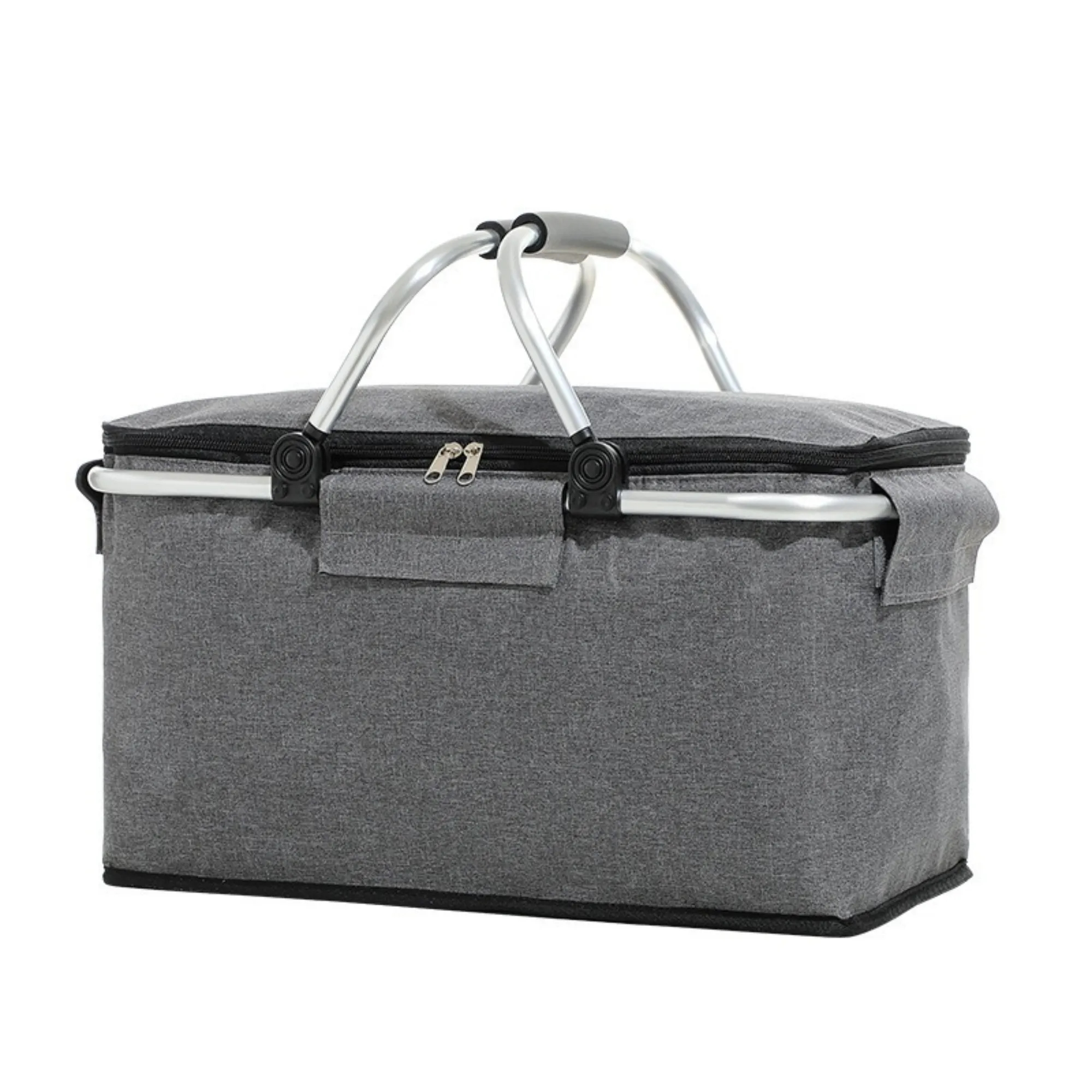 Foldable Outdoor Oxford Cloth Picnic Insulation Basket 5
