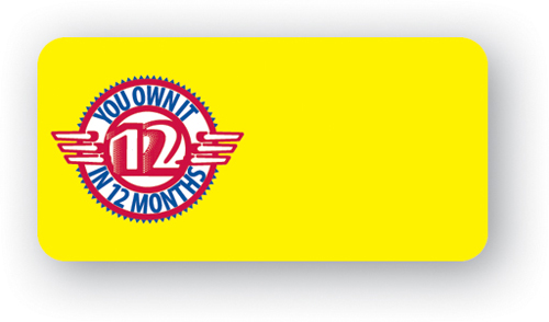 Screen Printed Poly Name Badge (1"x2") Rectangle