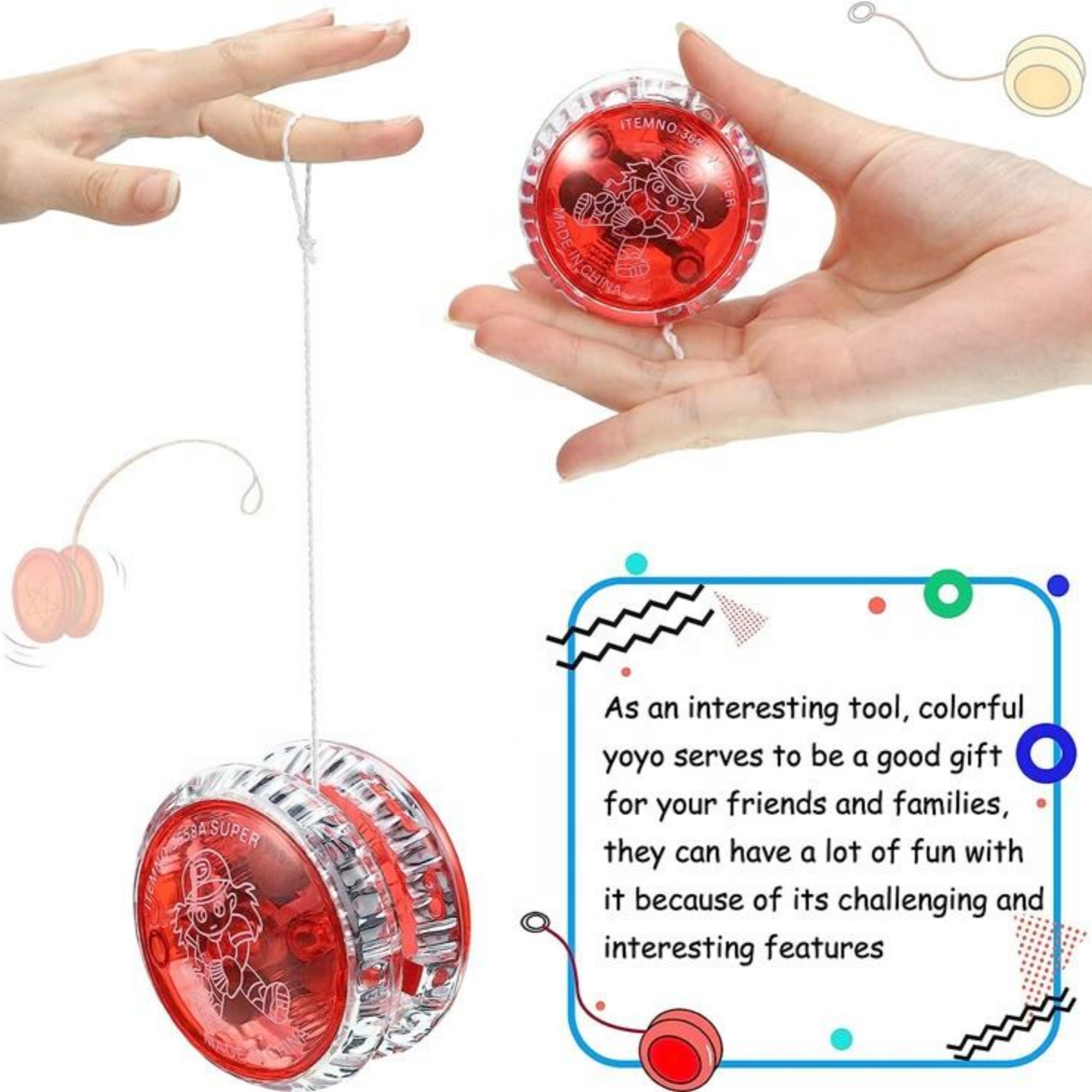 LED Responsive Light Up Yo-Yo Ball 2