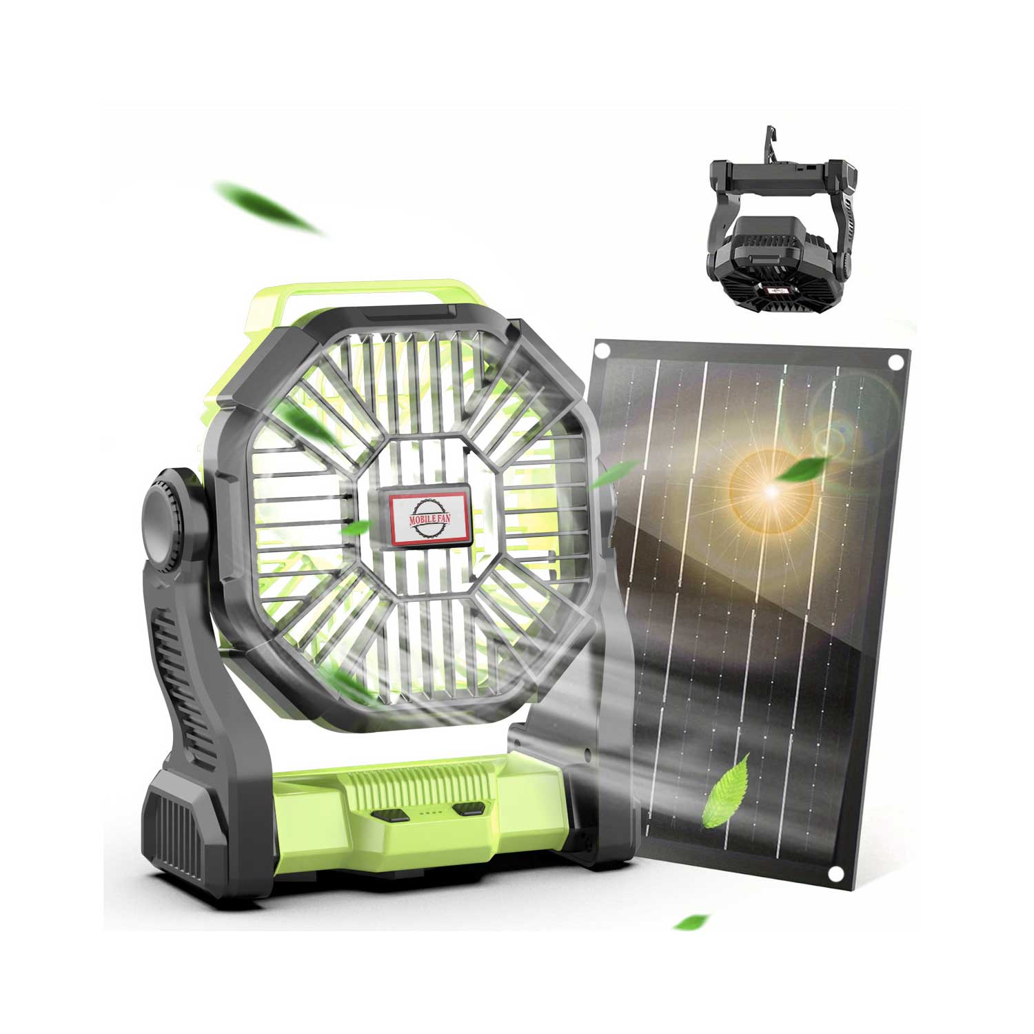 Rechargeable Camp Fan & Emergency Light 8