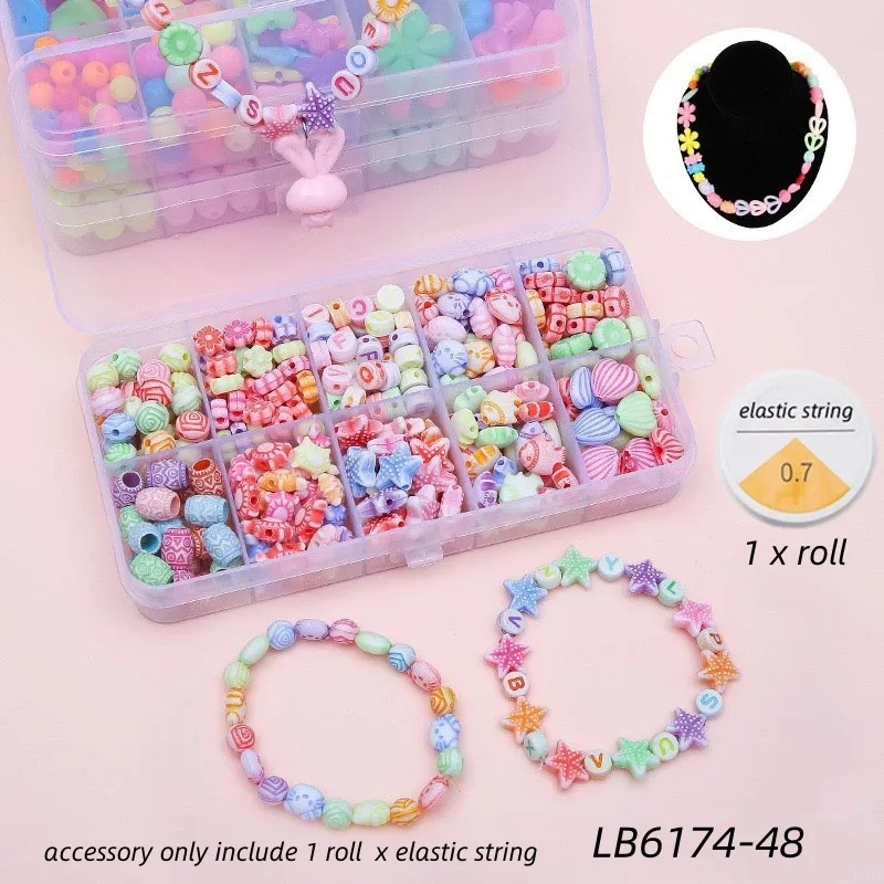BULK Kids Jewelry Making Kit DIY Bracelet Set Beads Supplies 4