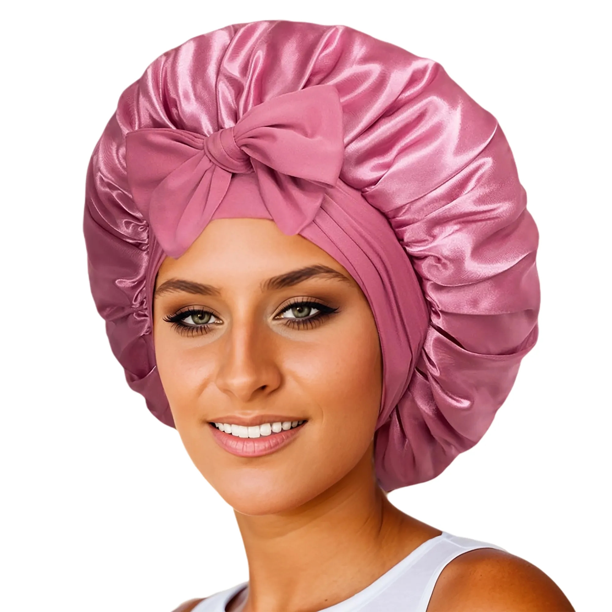 MOQ 50 Satin Hair Protection Sleep Cap 6