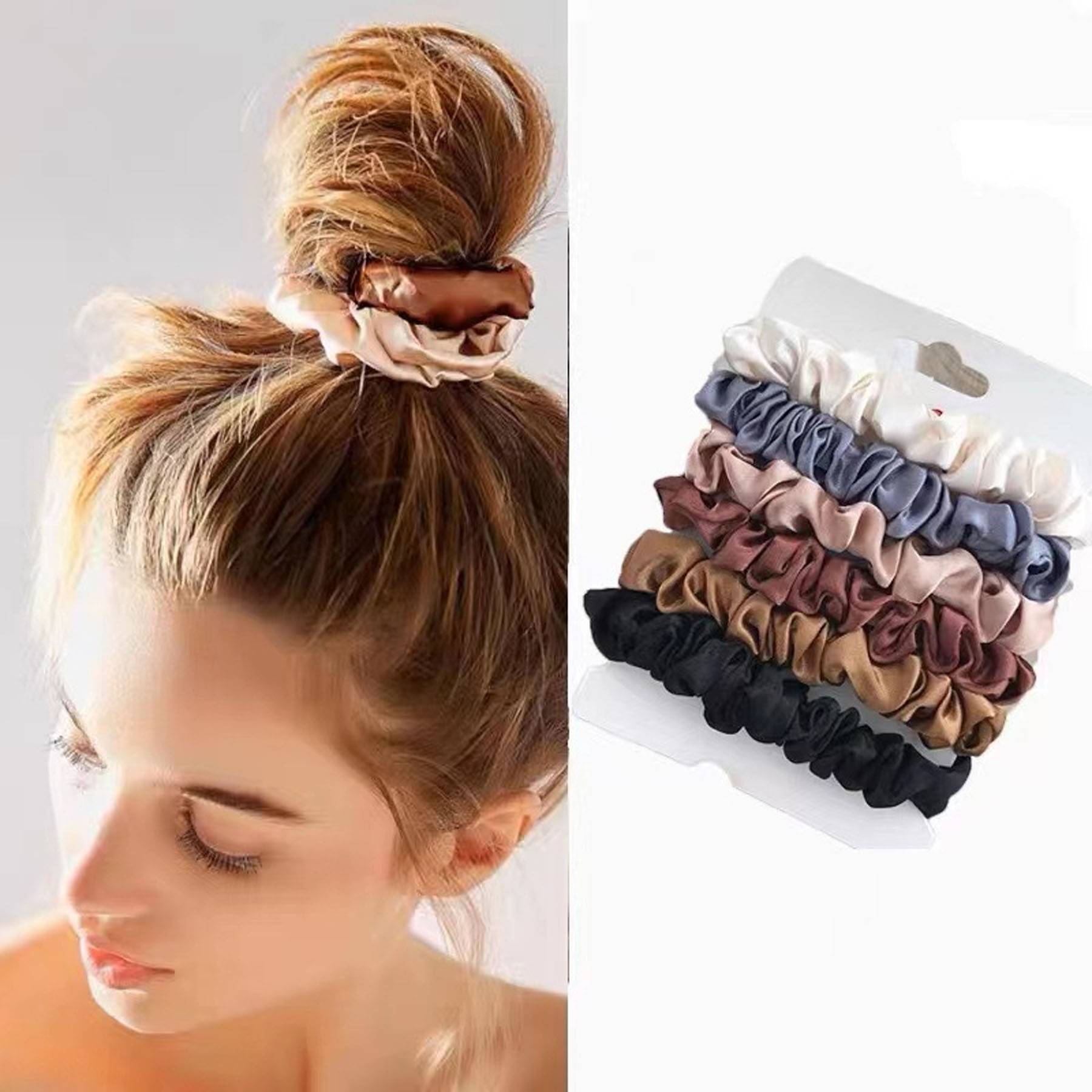 Satin Hair Ties 5 Pack 2