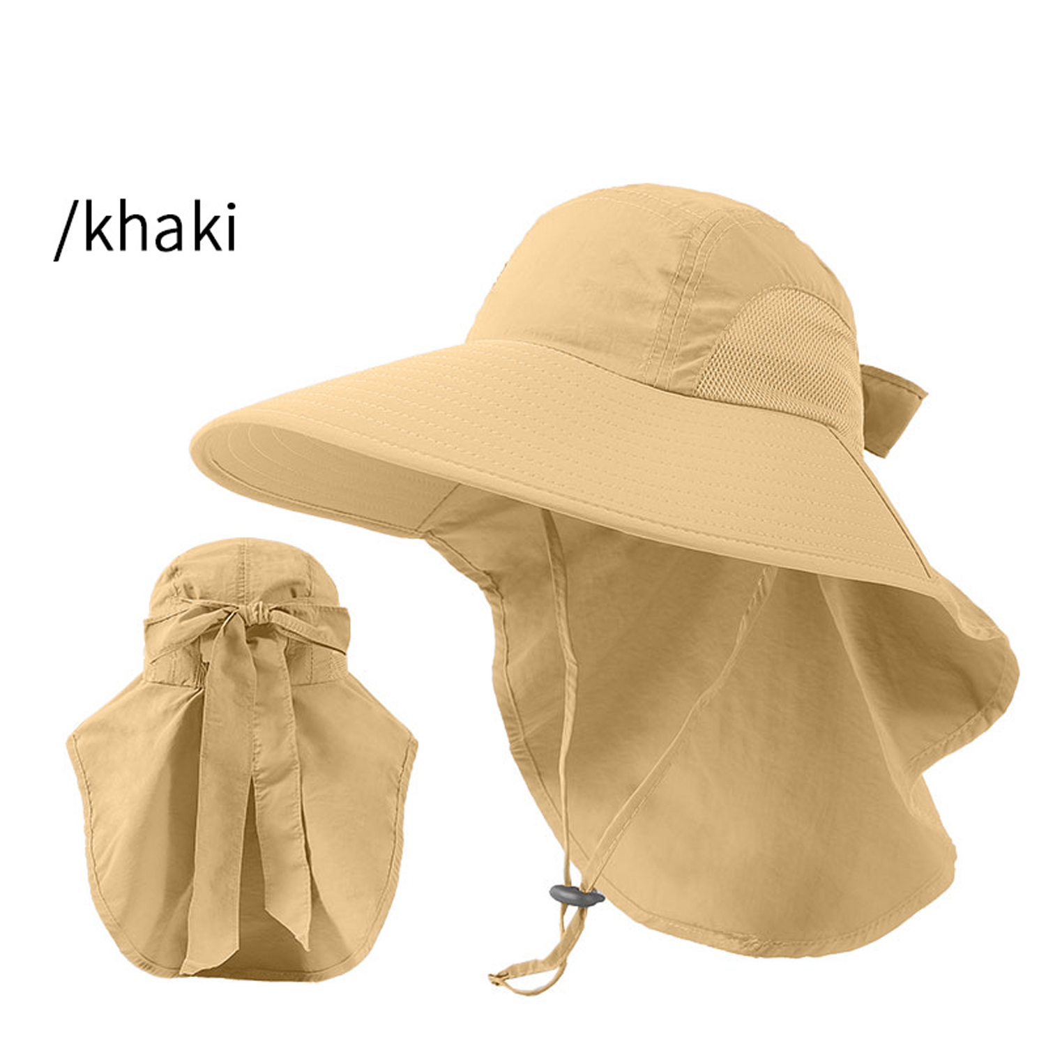 Adult UV Protection Wide Brim Polyester Sun Hat 3