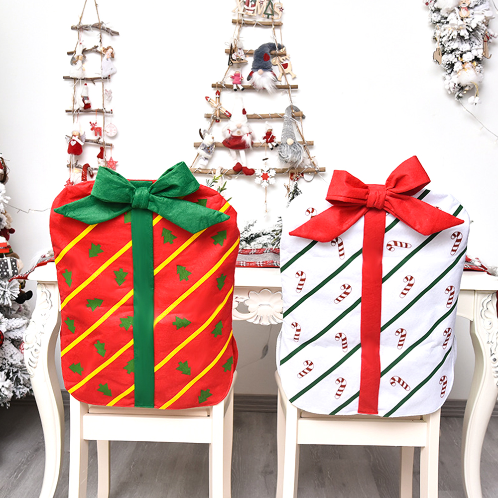 Christmas Bowknot Chair Cover 4