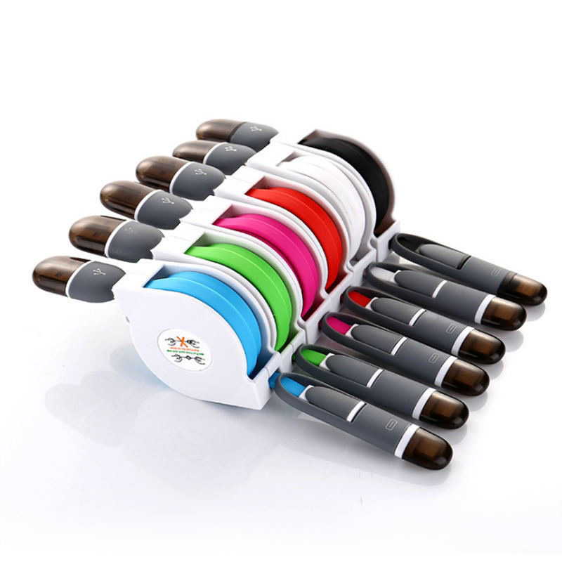 2-in-1 Retractable Charger Cables