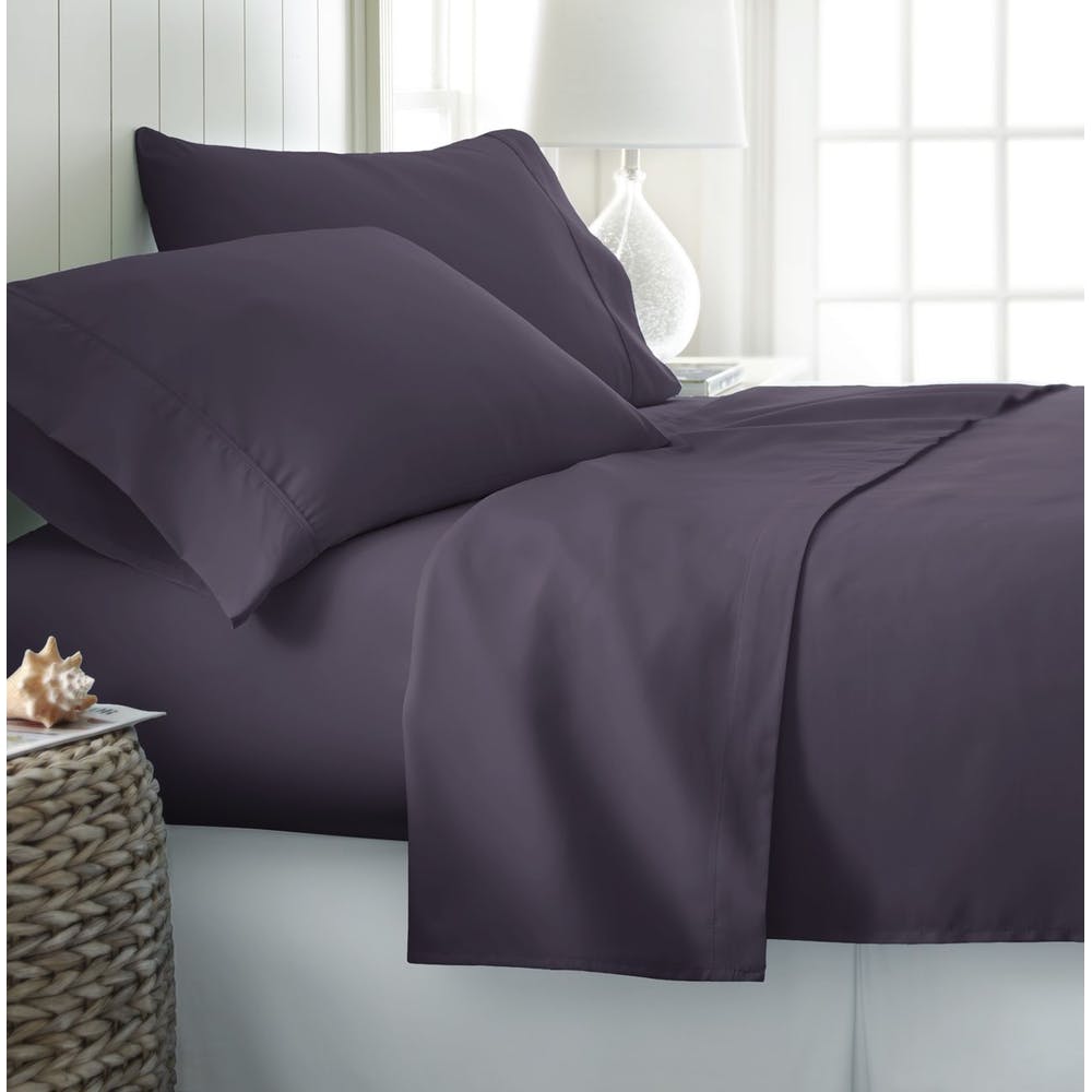 Microfiber Bed Sheets - Purple Twin 3 Piece Set 2