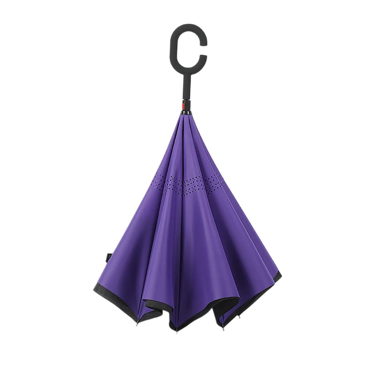 Durable Pongee Inversion Umbrella with Fiberglass Frame 8
