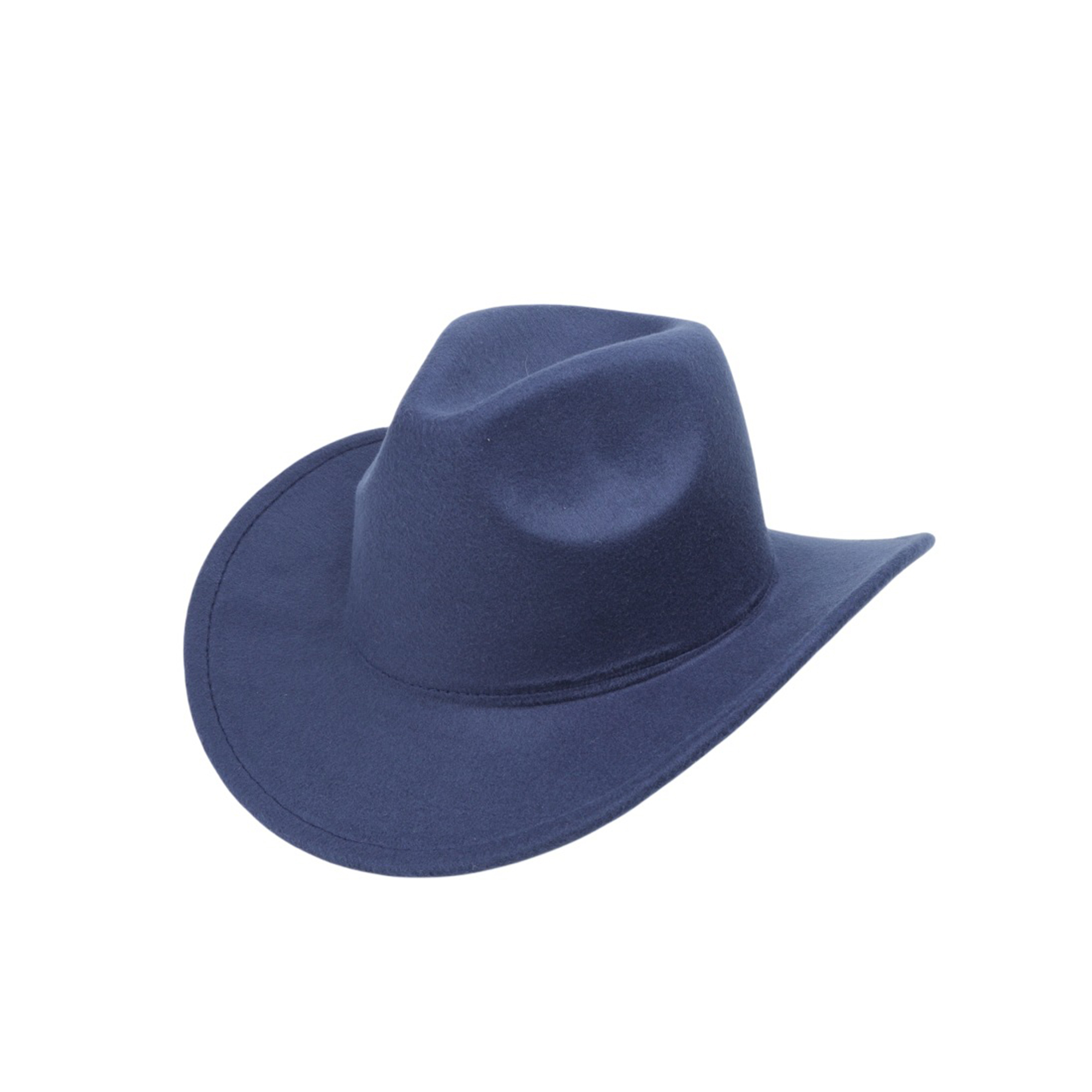 Polyester Felt Western Cowboy Hat Vintage Jazz Style 4