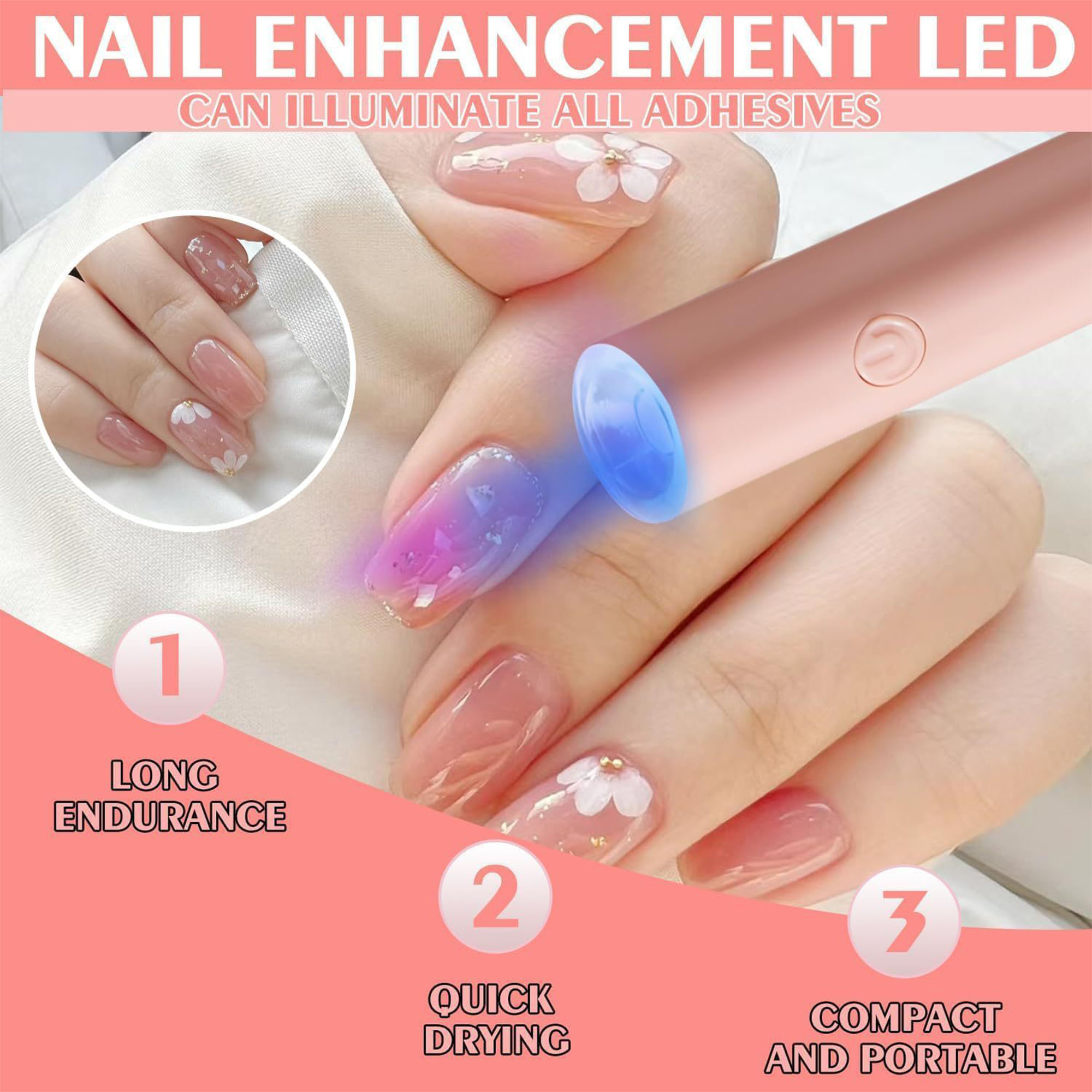 Portable Handheld Nail Straight Light 5