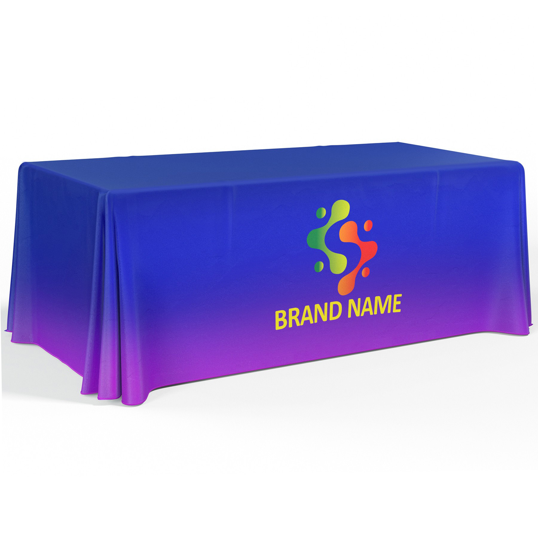 6' Premium Draped Standard Table Cover(Full Color Dye Sublimation) 18