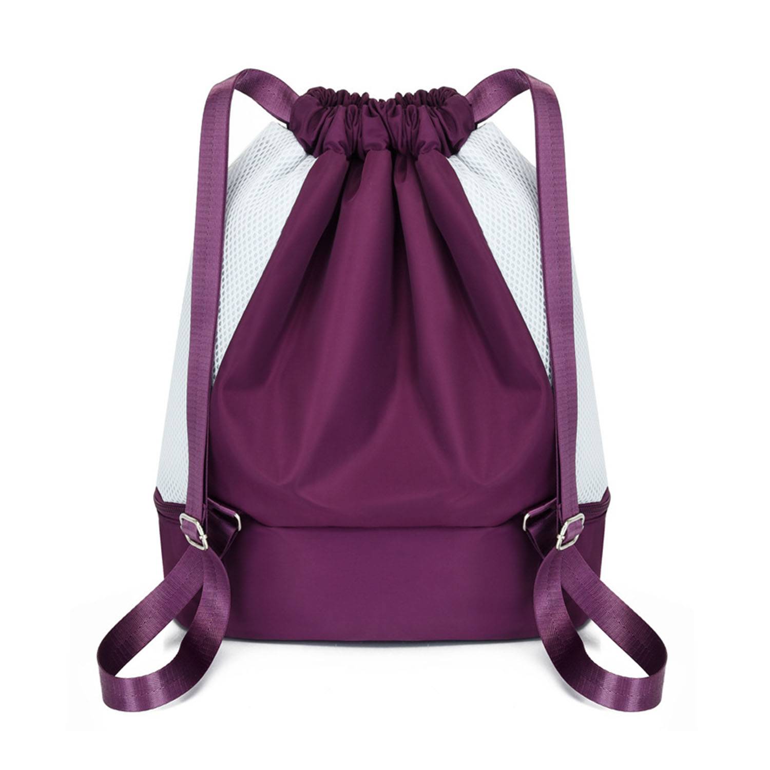 Nylon Drawstring Bag With Shoe Compartment 5
