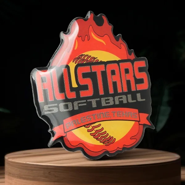 1 1/2" Printed Baseball Trading Pin