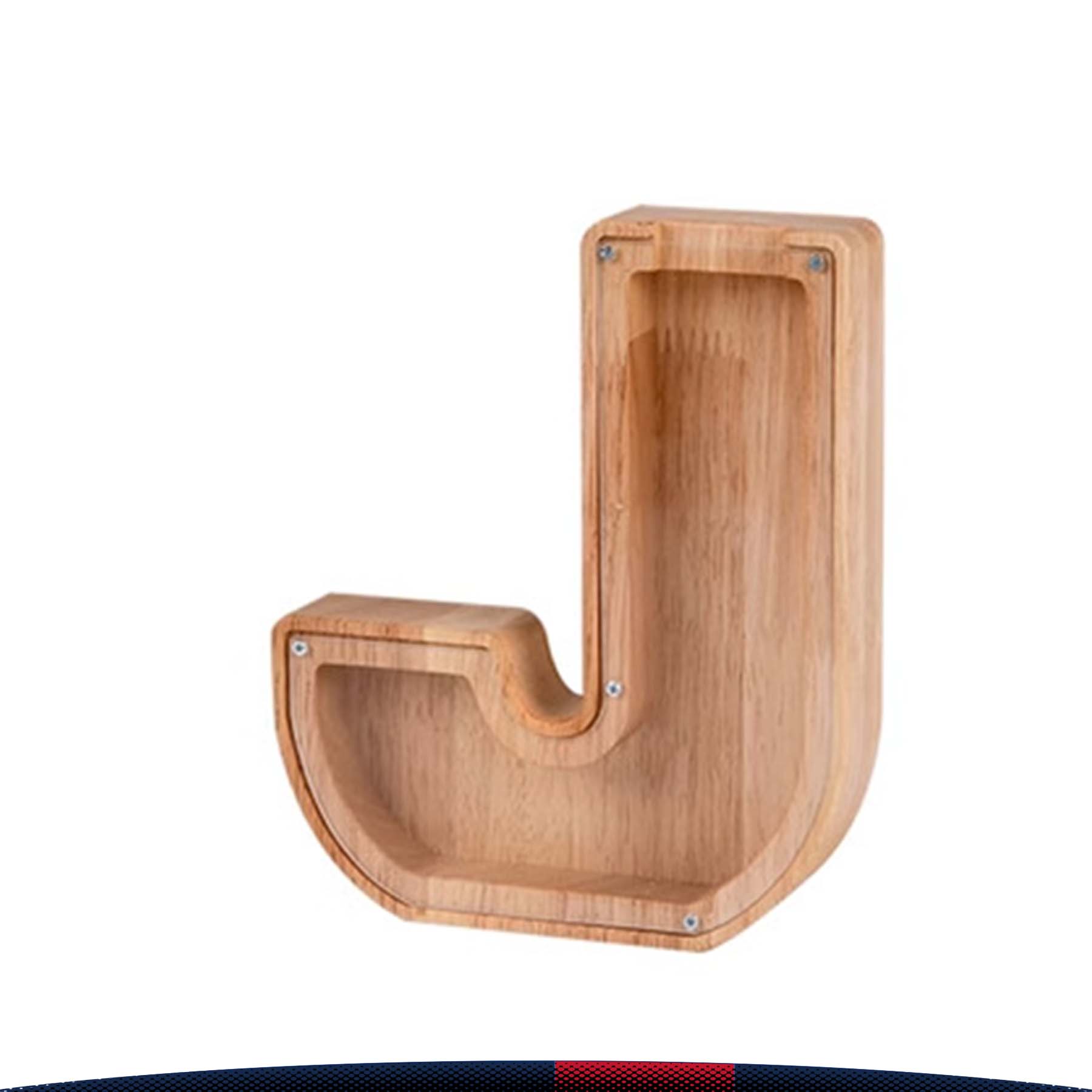 Wooden Letter Money Jar 22