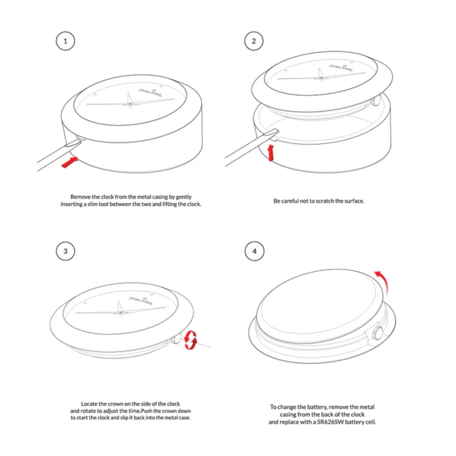 SHEAFFER® Executive Gift Set Glossy Black Gold Trim 300 Ballpoint Pen with Table Clock 5