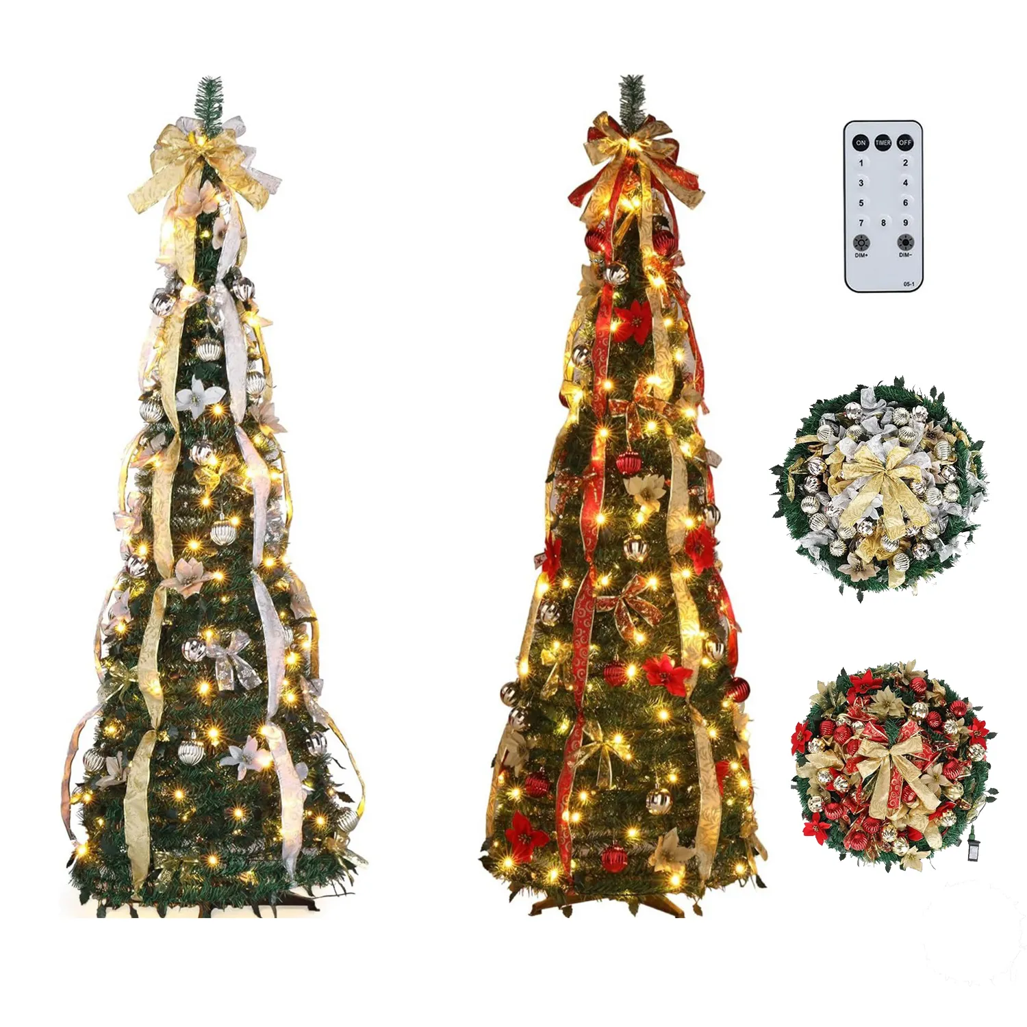 Telescopic Christmas Tree 4ft-6ft 2