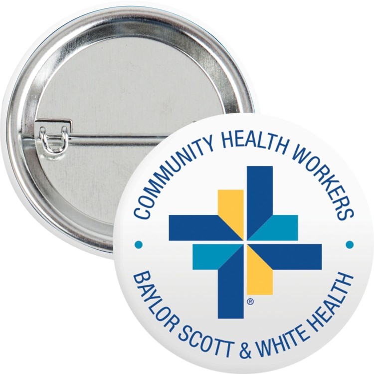 1-1/4" Round Safety Pin Button 1