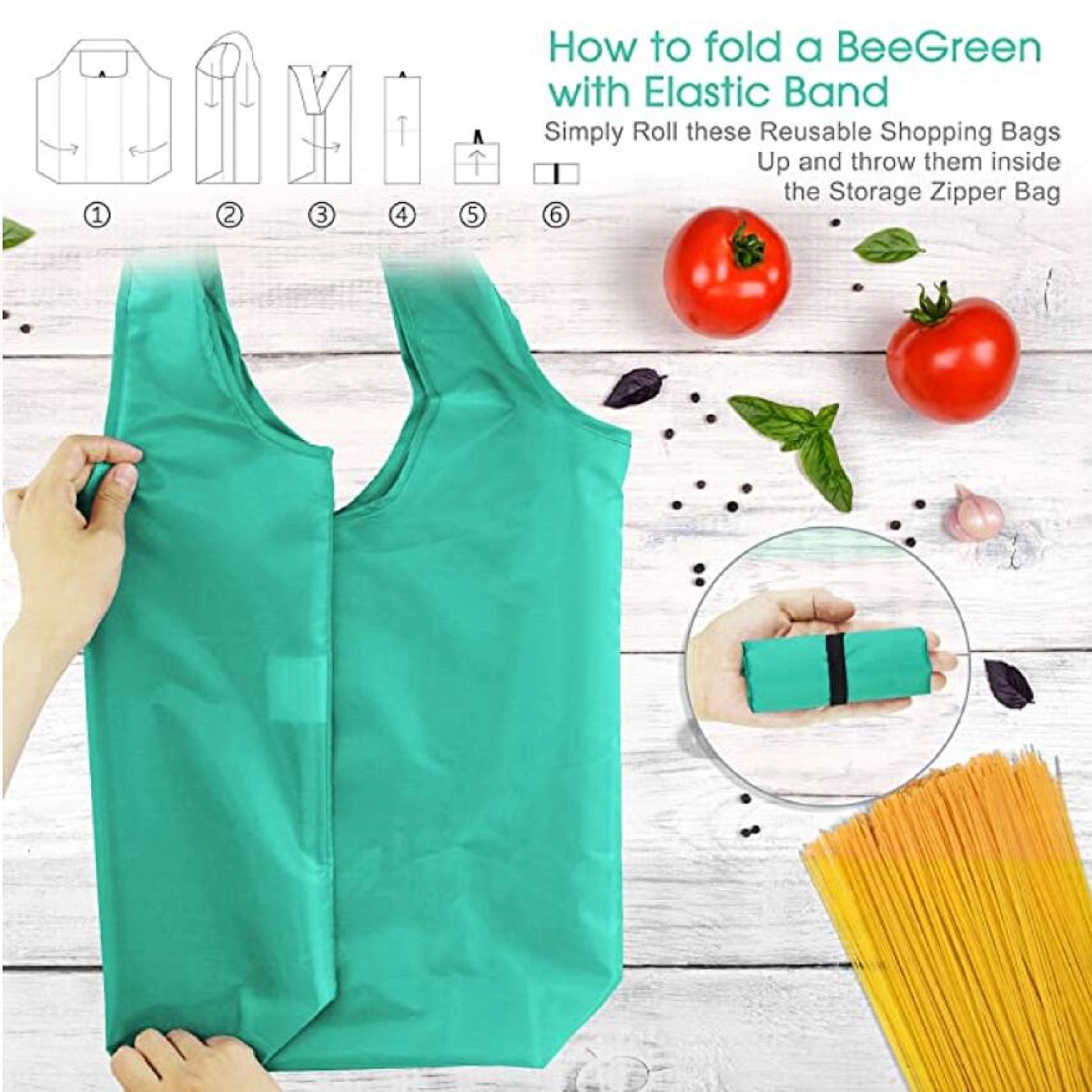 Foldable Shopping Bags Grocery Tote 2