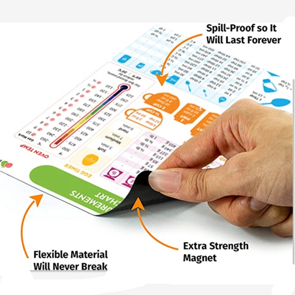 Kitchen Conversion Chart Magnet Refrigerator Magnet 3