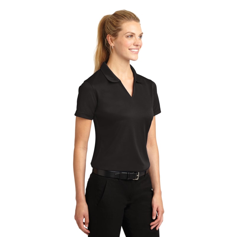 Sport-Tek Women's Dri-Mesh V-Neck Polo. 39