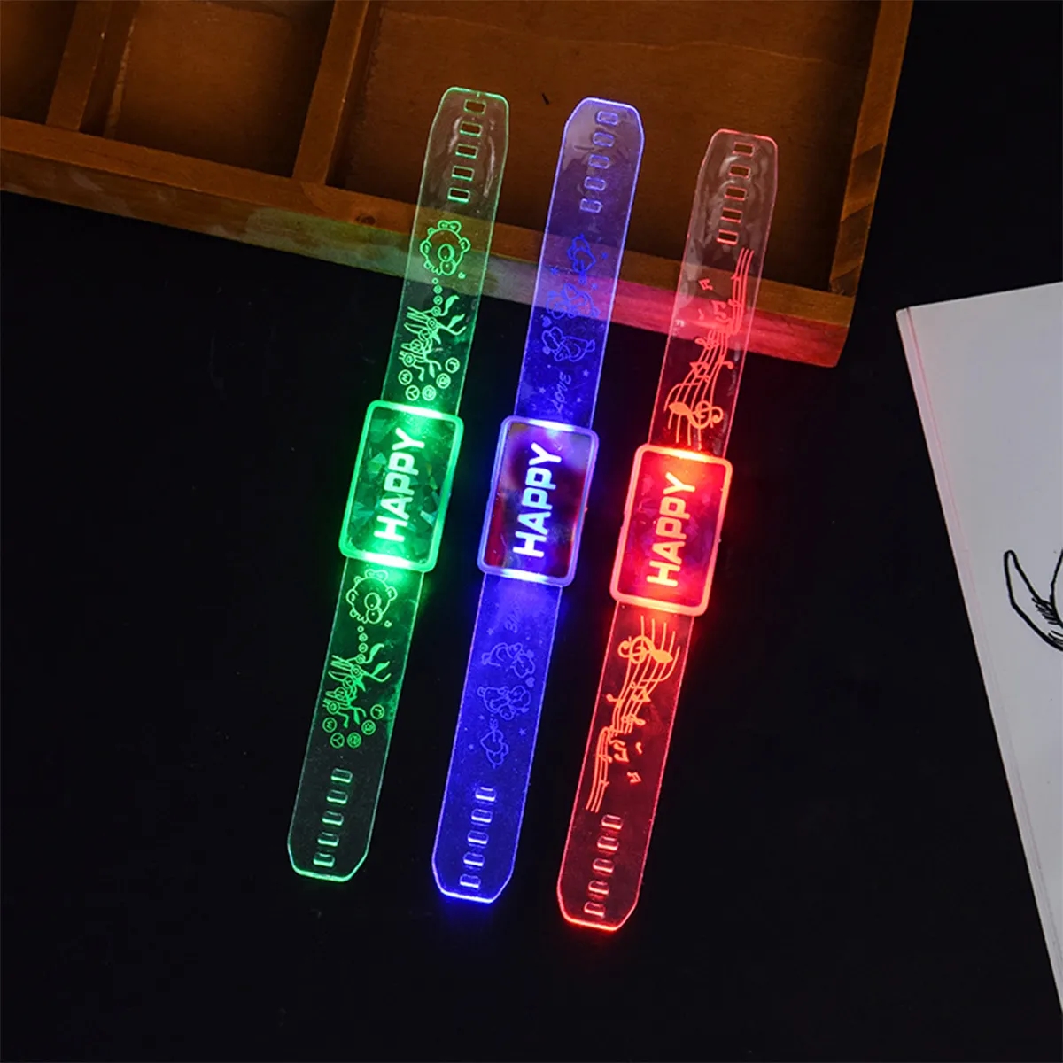 Colorful Luminous Wristband Bracelet Party Gift Toy 3