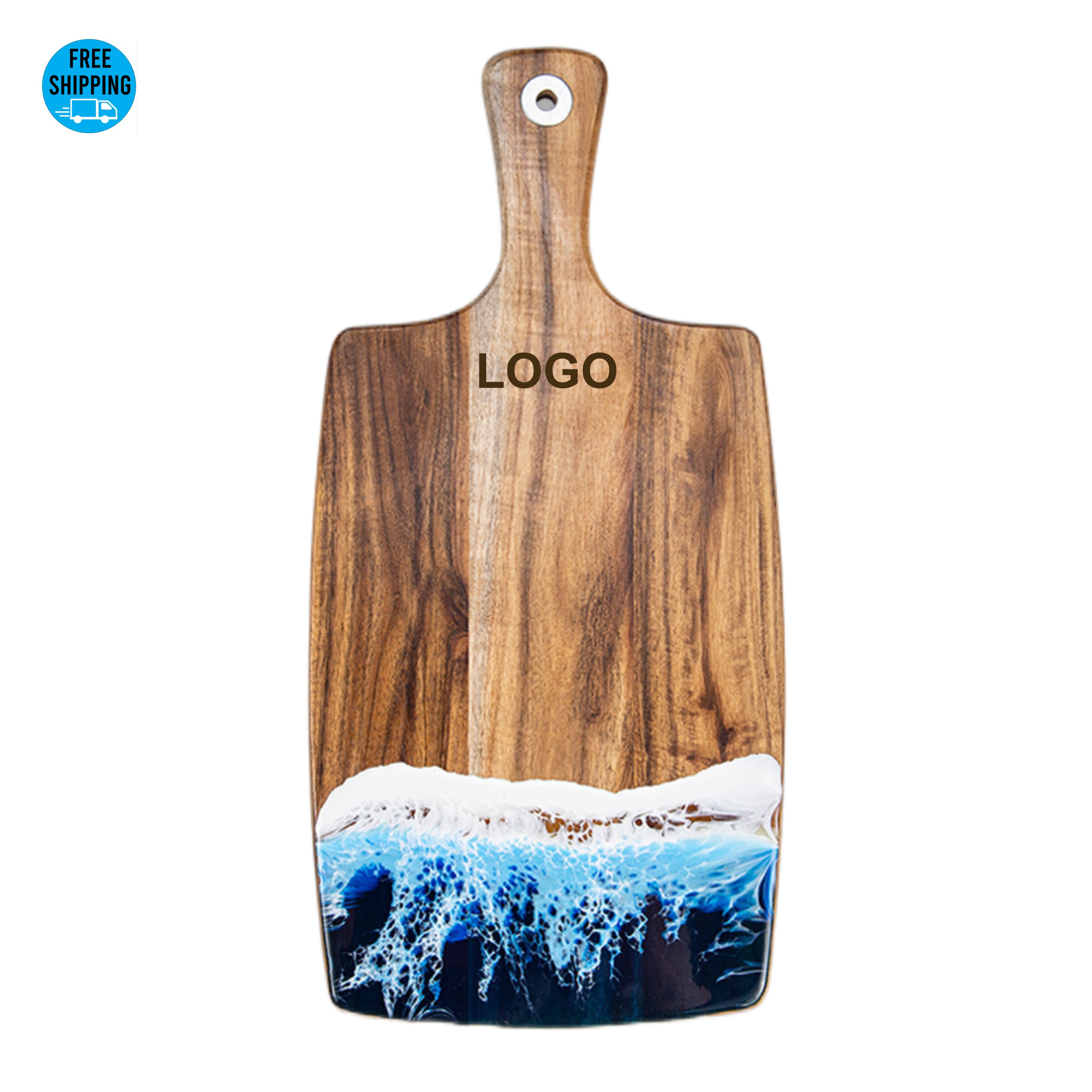 Acacia Wood Resin Serving Board - OCEAN 2