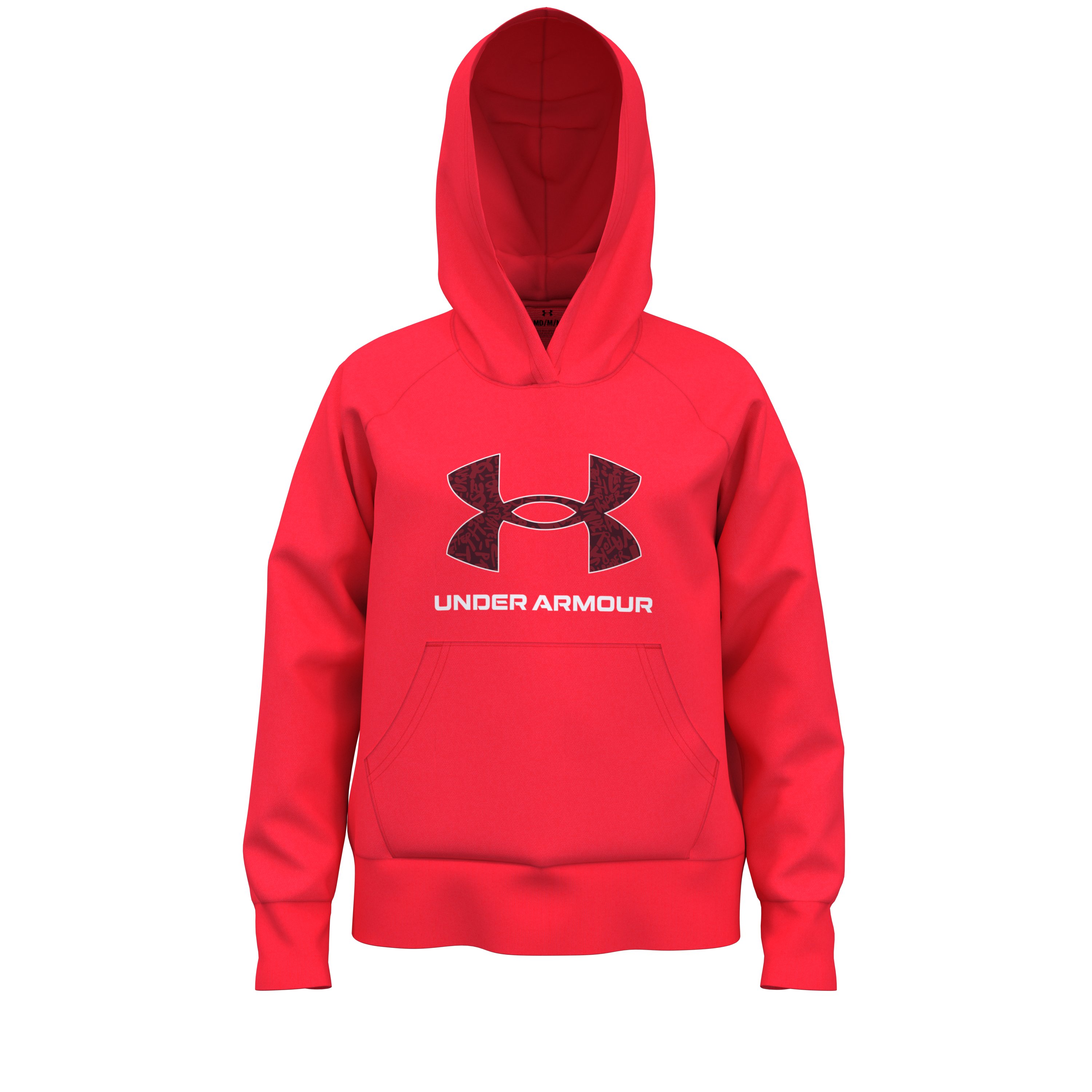 Girls' UA Rival Fleece Big Logo Print Fill Hoodie  5