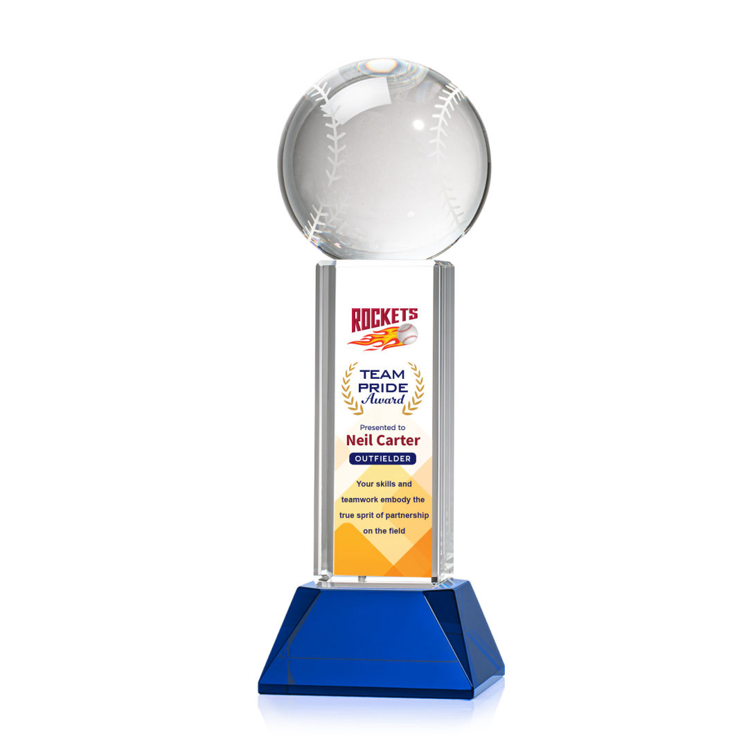 Baseball VividPrint™ Award on Stowe - Blue 5