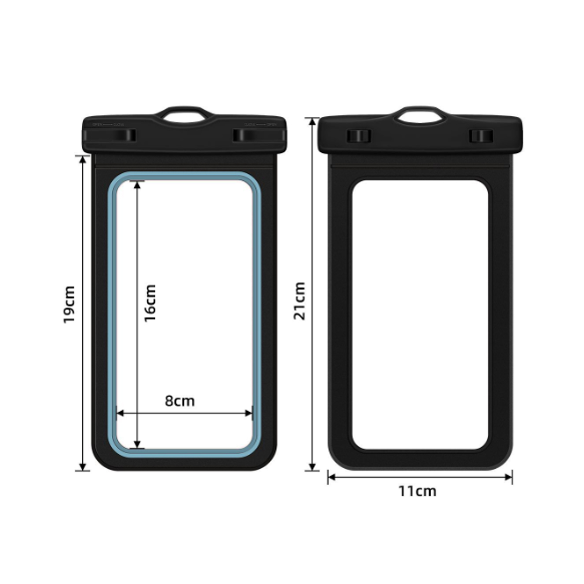 Waterproof Phone Pouch with Lanyard and Touchscreen Window 5