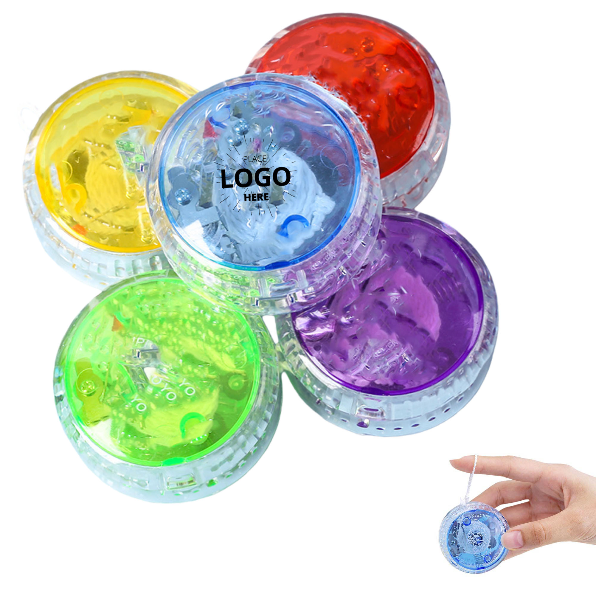 Clear Yo-Yo with LED Lights 1