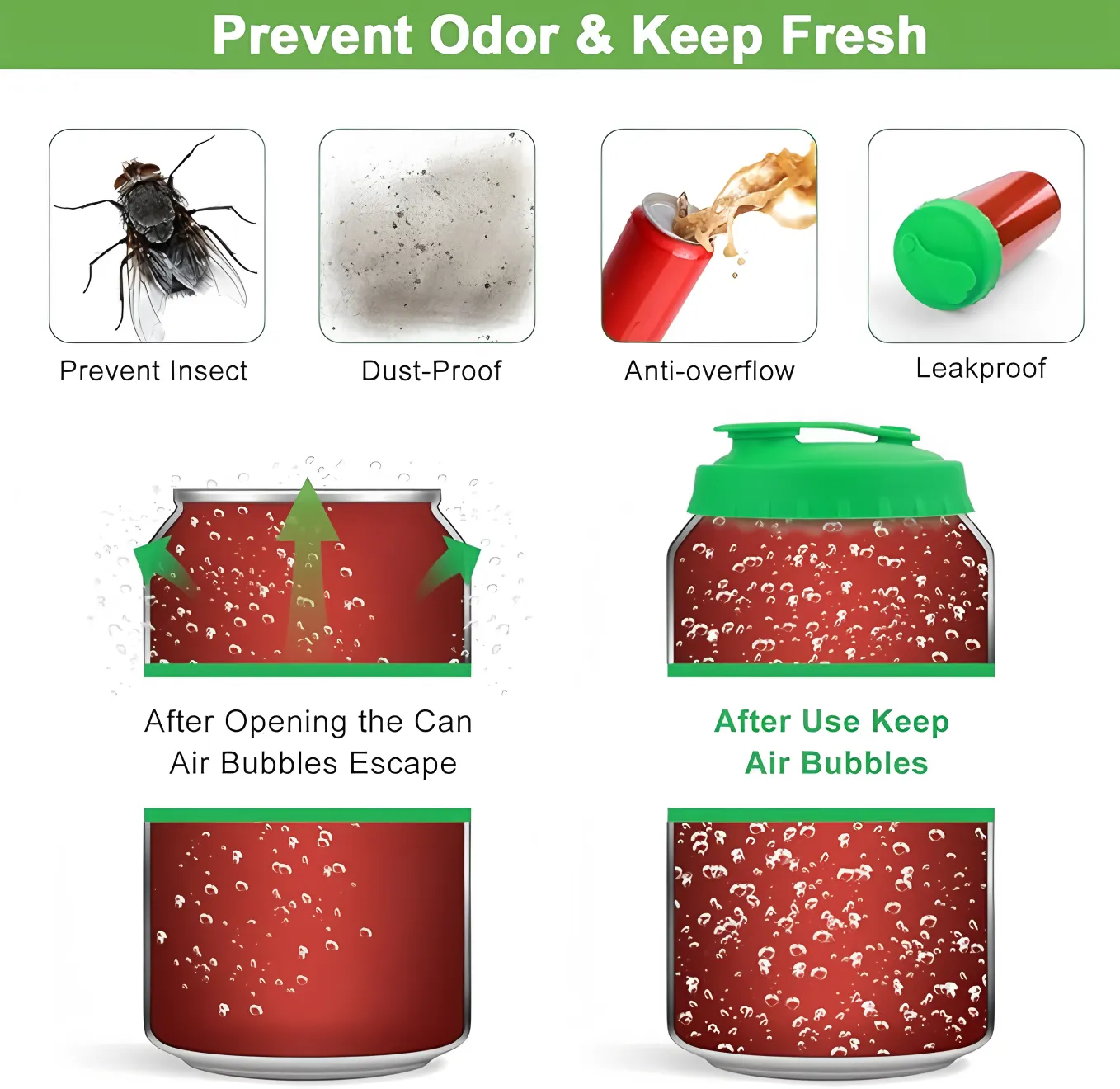 Outdoor Travel Silicone Drink Covers Keep Carbonation Fresh 6