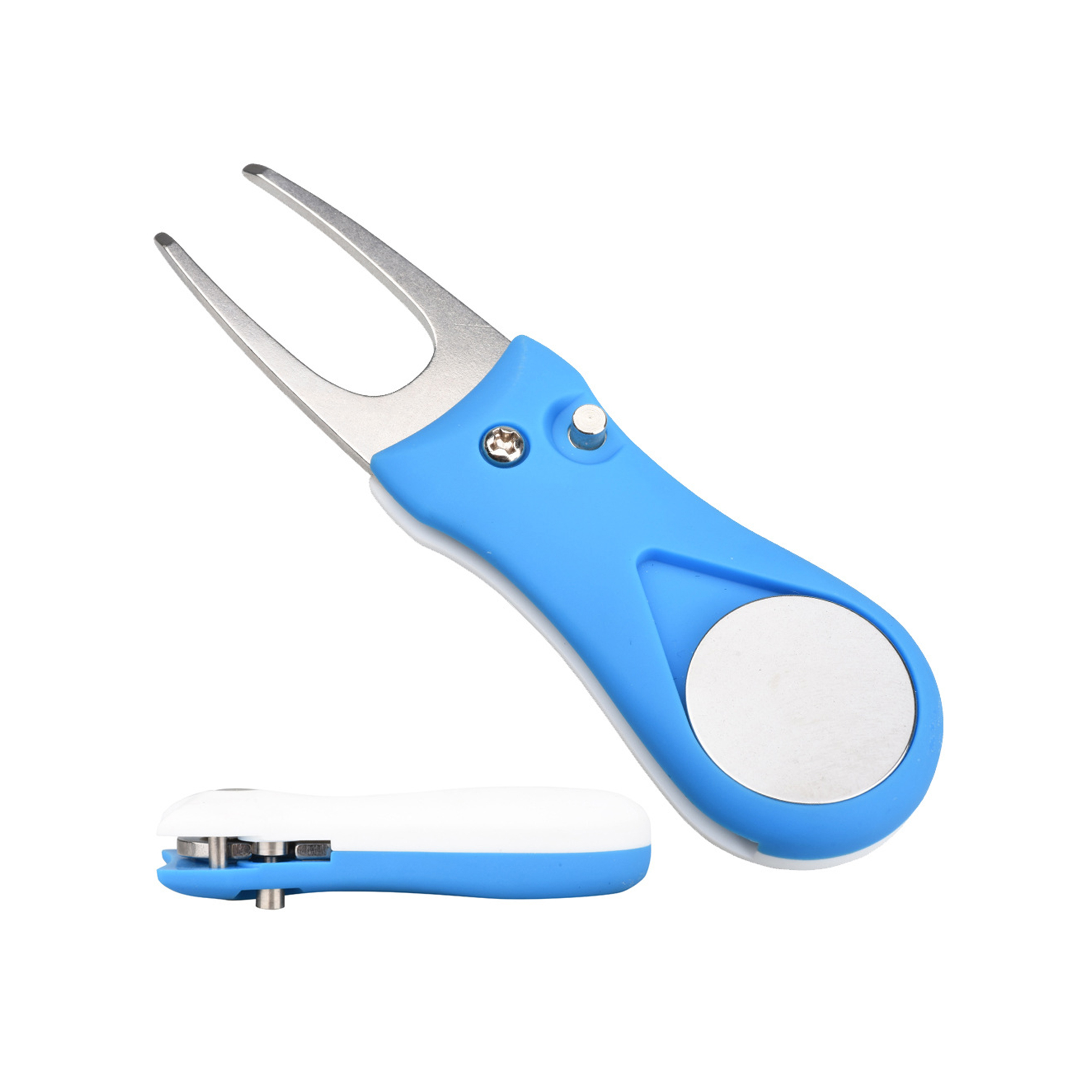 Foldable Metal Golf Divot Repair Tool 4.4 x 1.3 x 0.6" 2