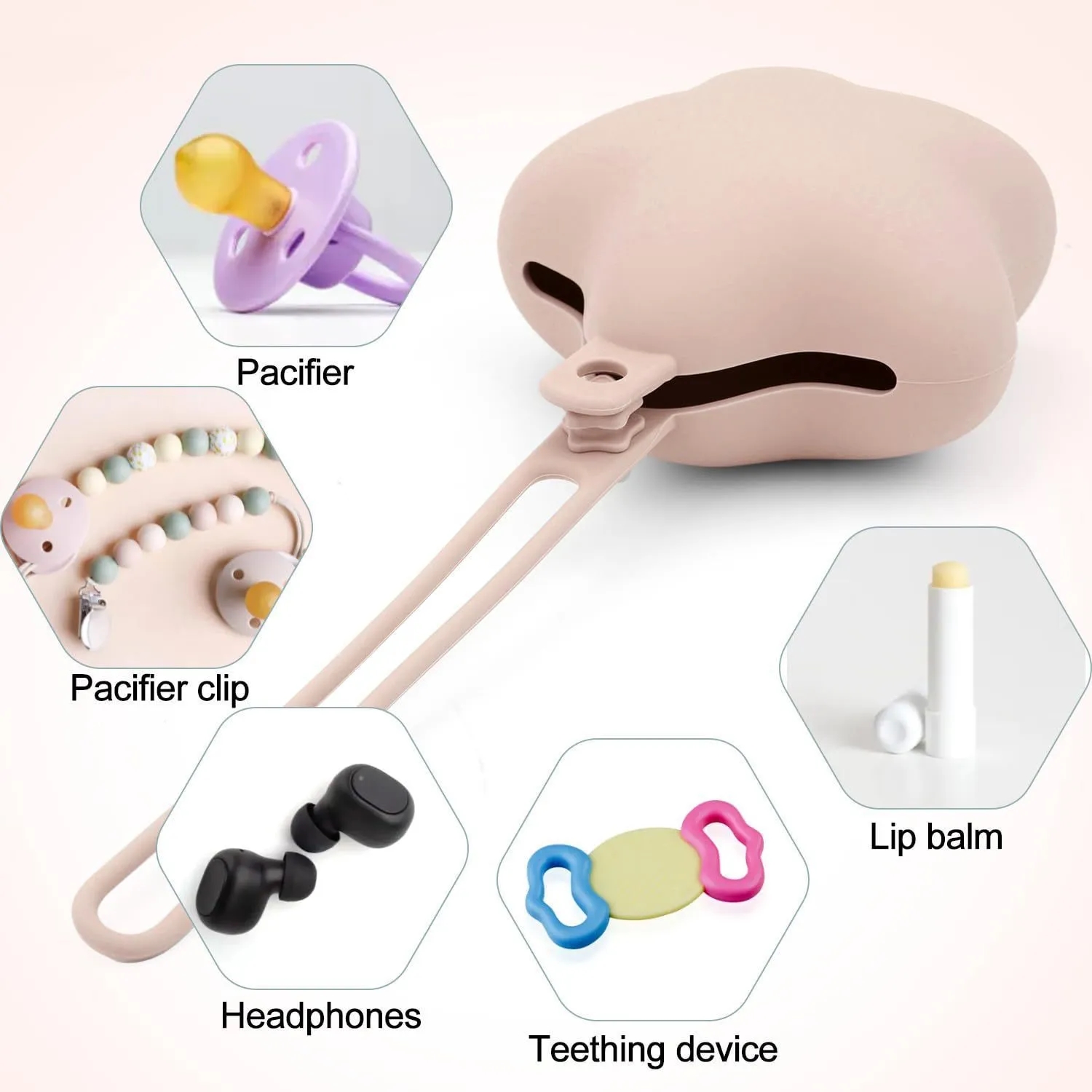Wholesale Silicone Portable Pacifier Case 15
