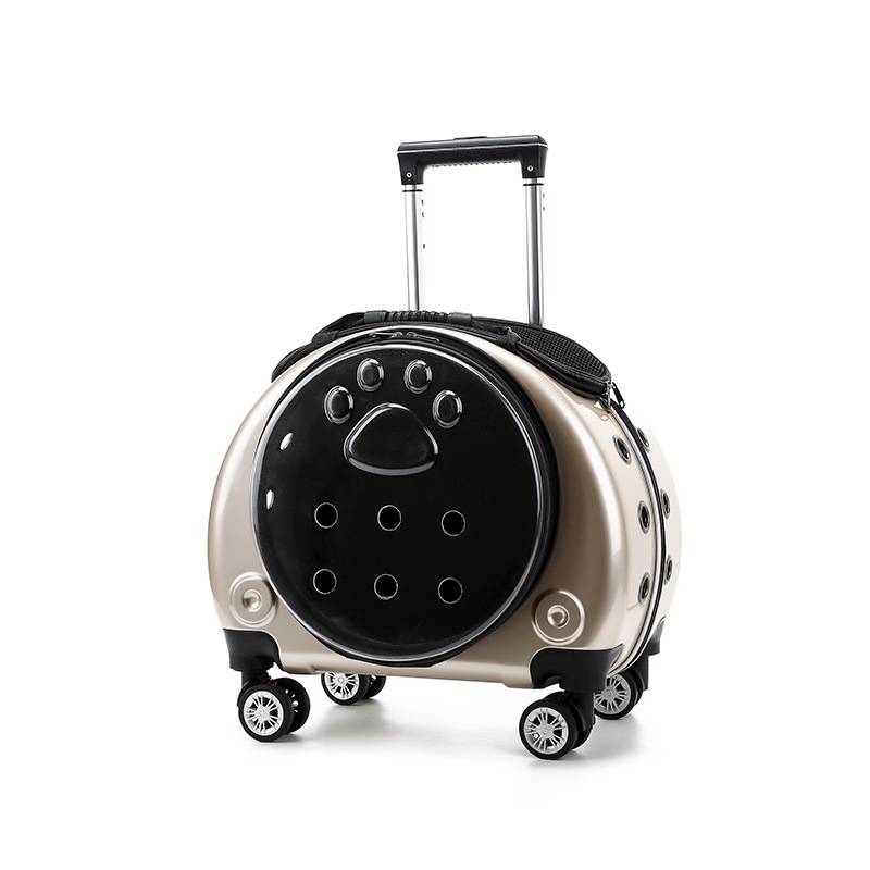 Full Transparent Pet Trolley Box Dog Bag 3