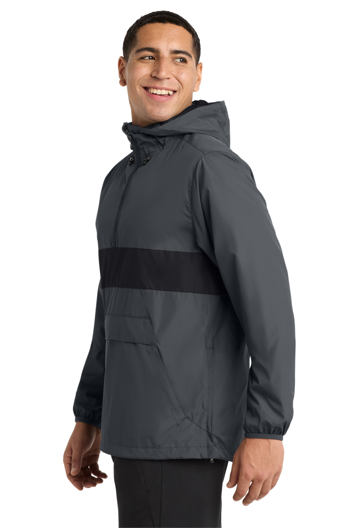 Sport-Tek Zipped Pocket Anorak. JST65 32