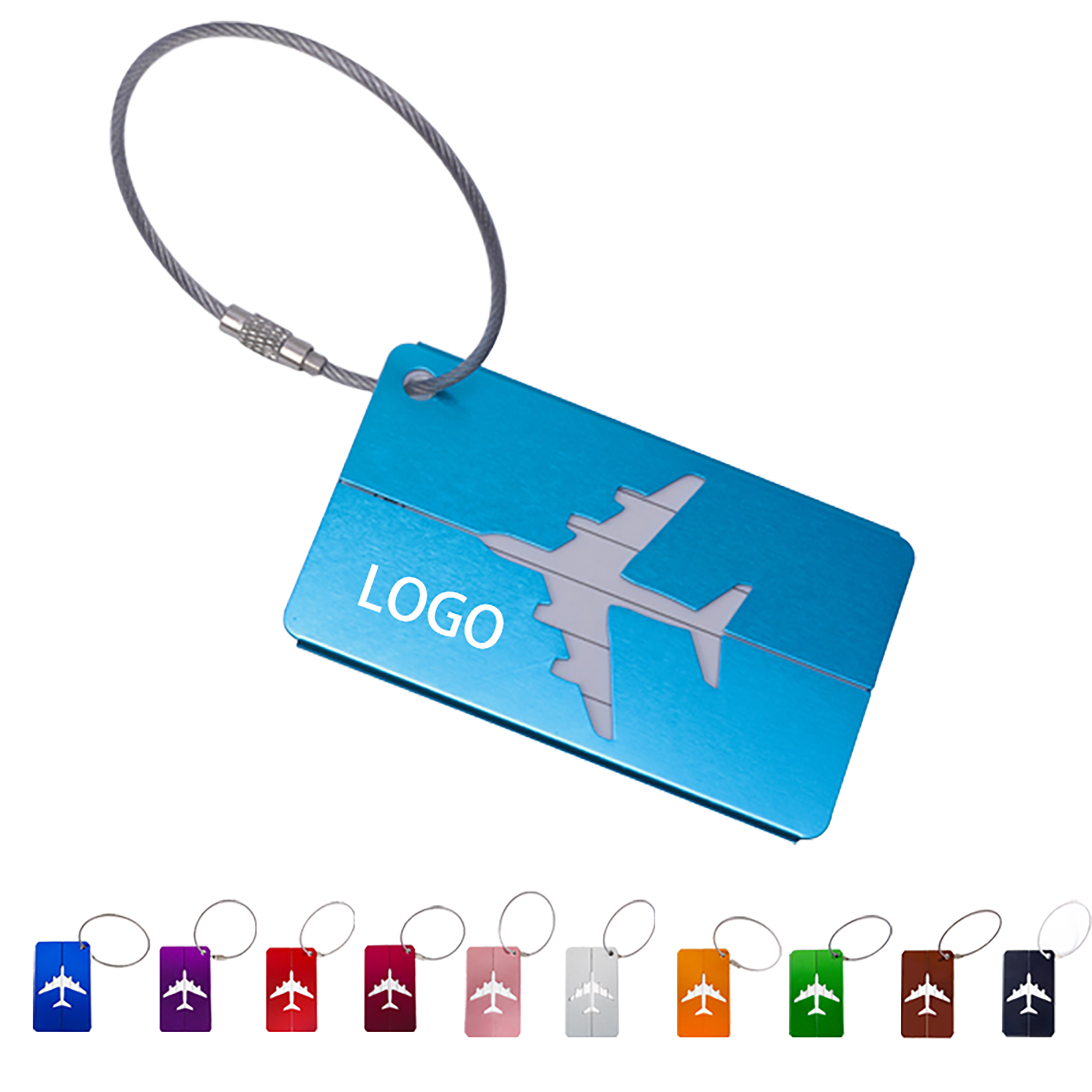 Aviation-Themed Aluminum Luggage Tag 2