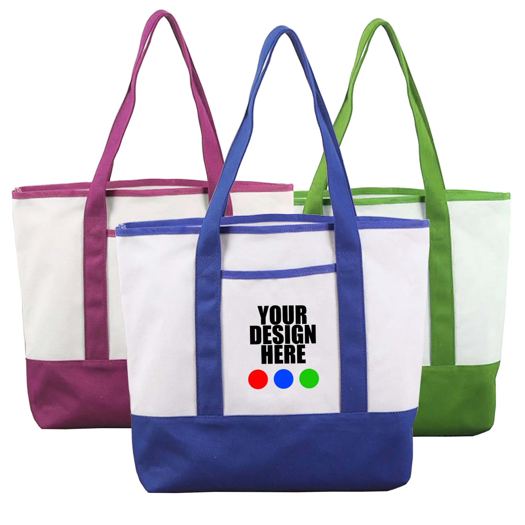 Travel Boat Canvas Tote Bag, custom tote bag with logo imprint 2