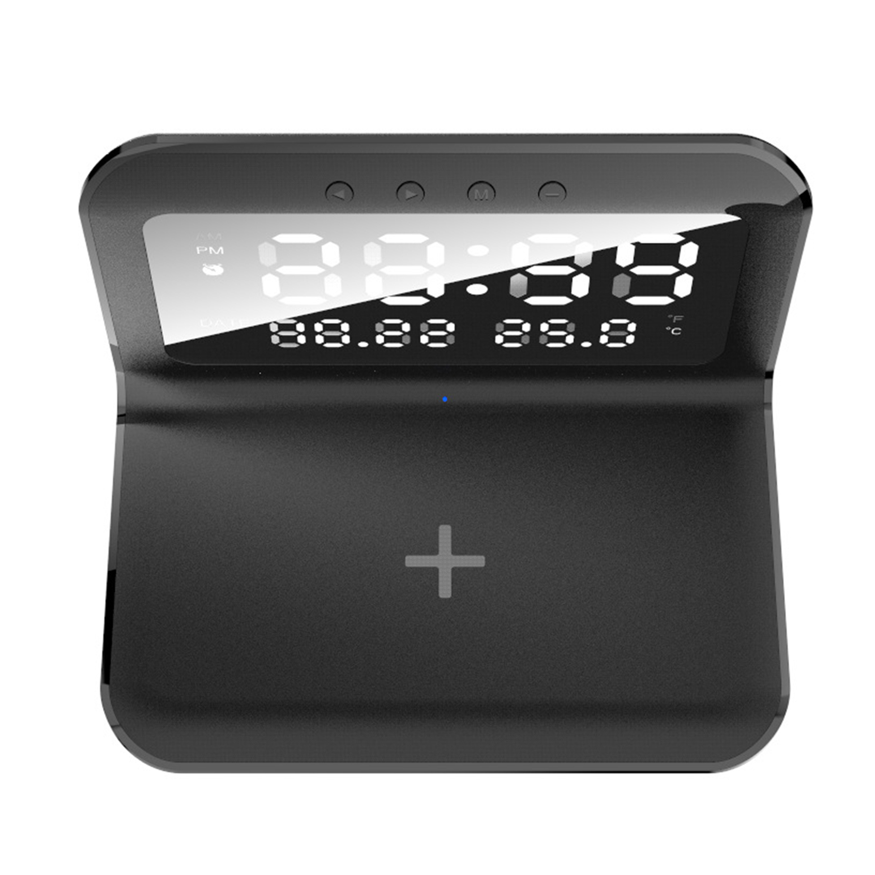 Digital Alarm Clock with Qi Wireless Charging 3
