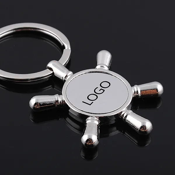 Promotional ship wheel keychain 3