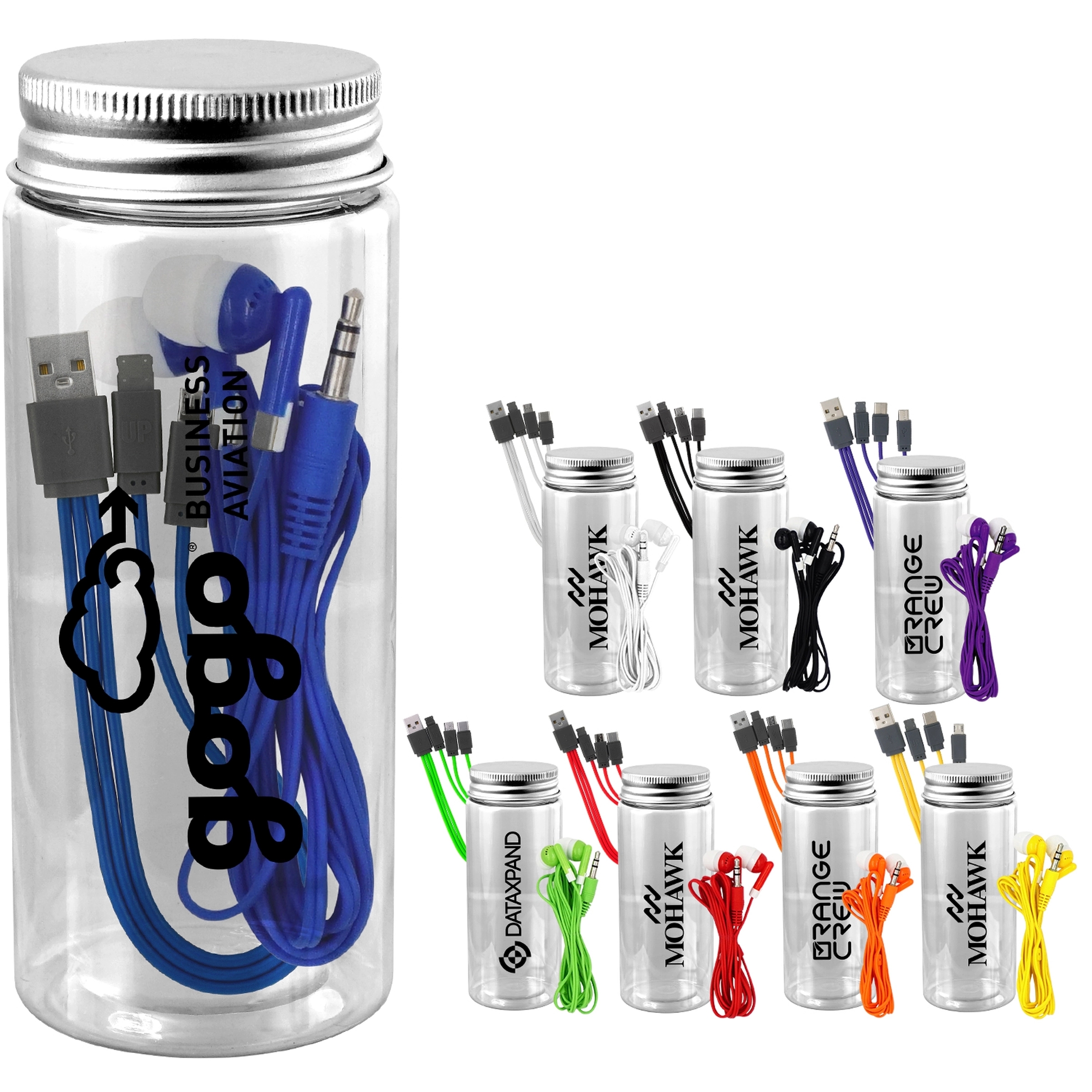 BOTTLED CABLE EAR BUD SET