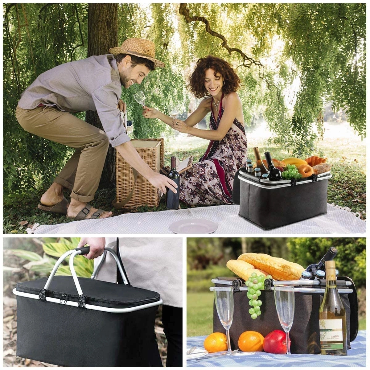 Insulated Cooler Picnic Basket 4