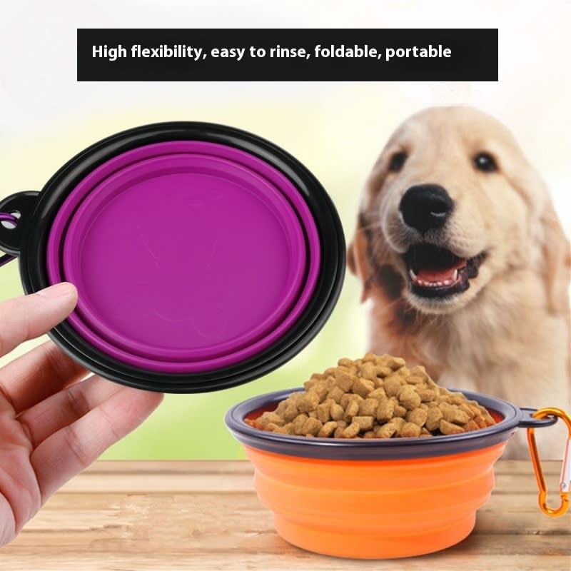 Custom Collapsible Silicone Pet Bowls 17