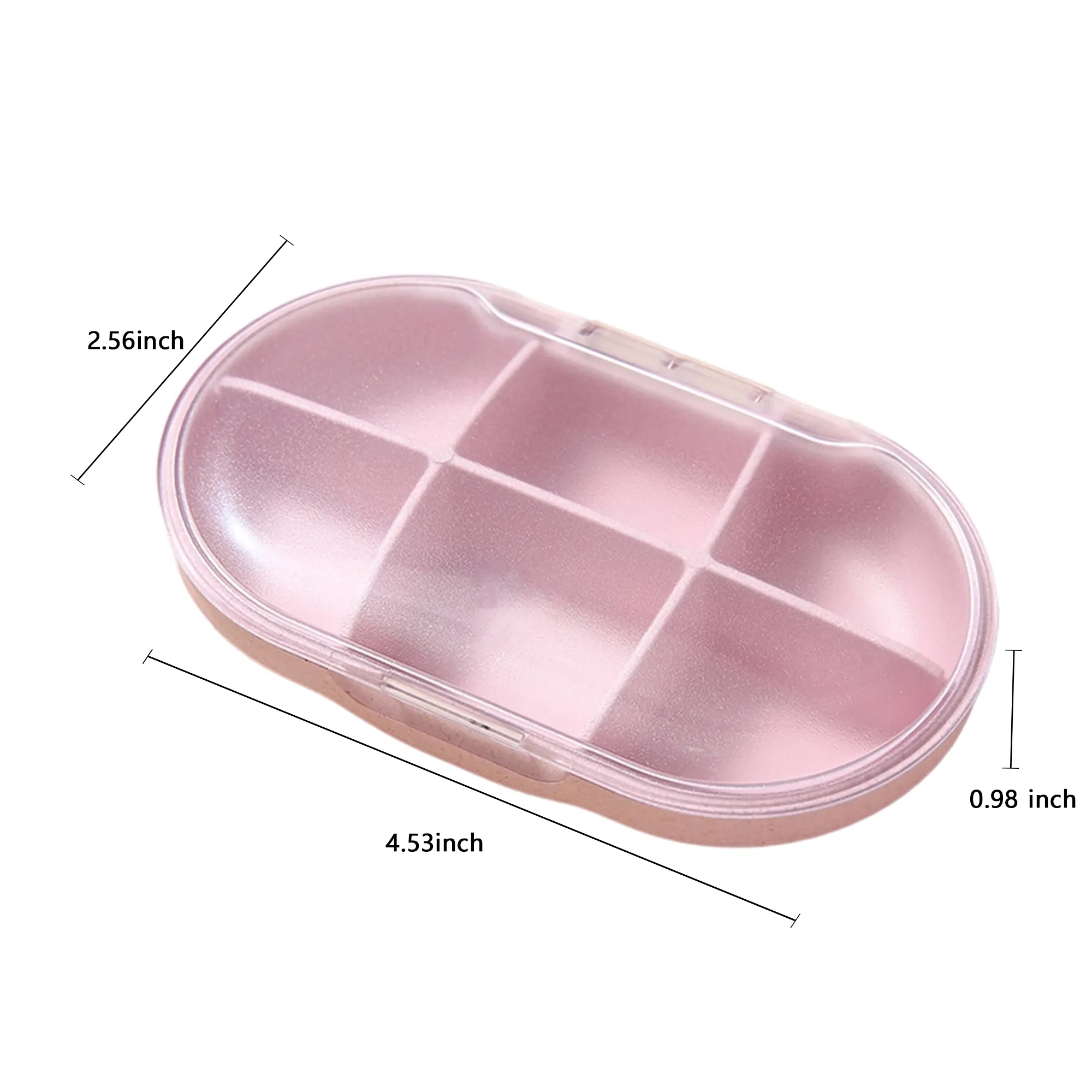 Palm Size Pill Organizer with Secure Clasp Design 4