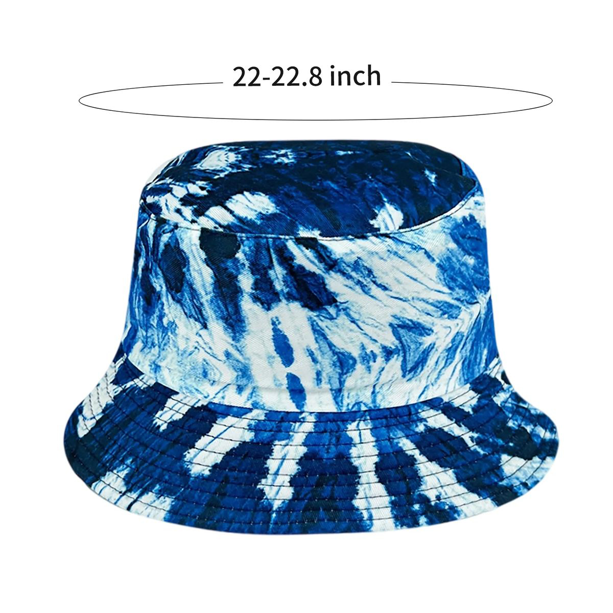 Plastic Tie Dye Hat with Foldable Double Sided Design 30