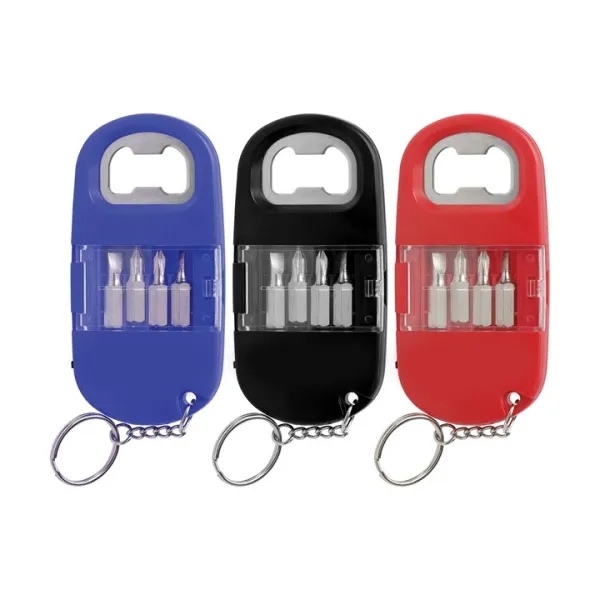 Screwdriver Set With Light And Opener Keychain 3