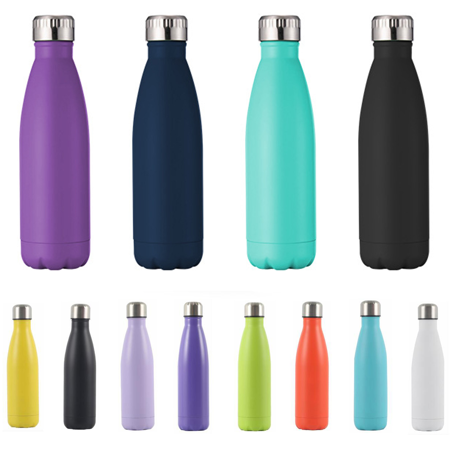 16.9oz Stainless Steel Water Bottle 1