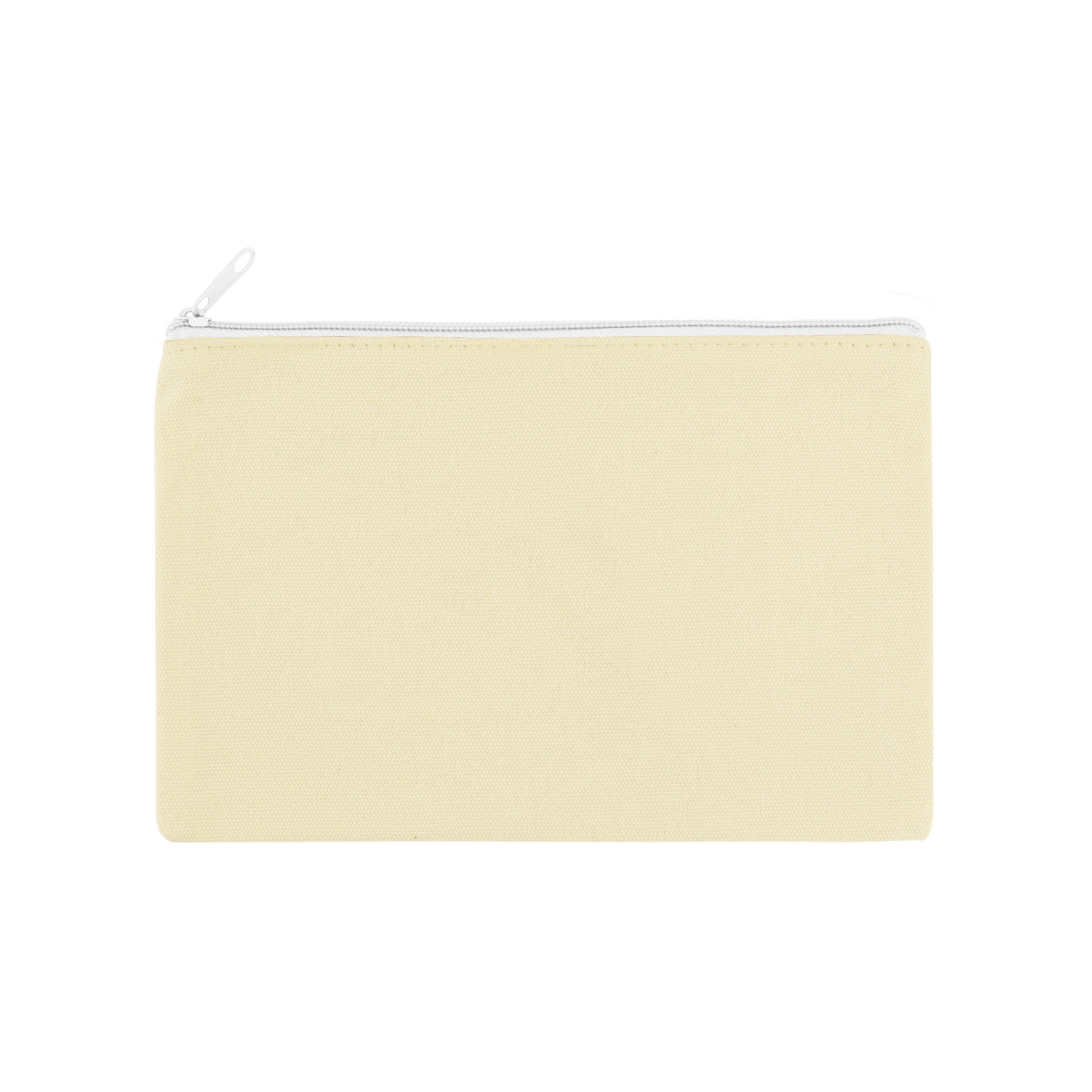 9" x 6" Cotton Canvas Zipper Pouch 16