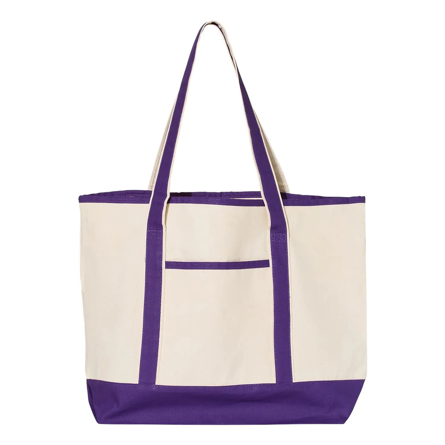 Q-Tees 34.6L Large Canvas Deluxe Tote 15