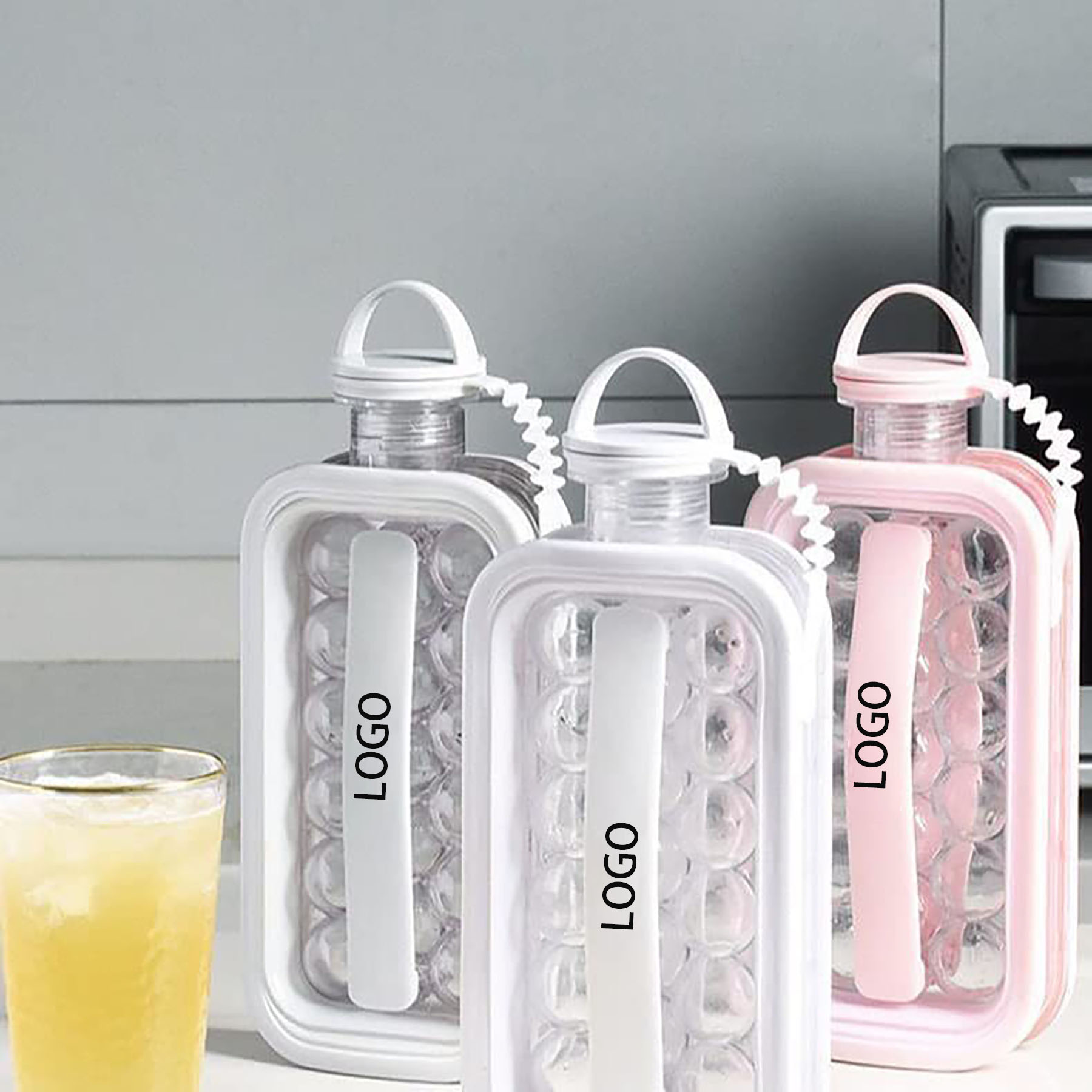 Portable Ice Ball Maker Kettle W/ 17 Grids Flat Body Lid Cooling Ice Pop 3