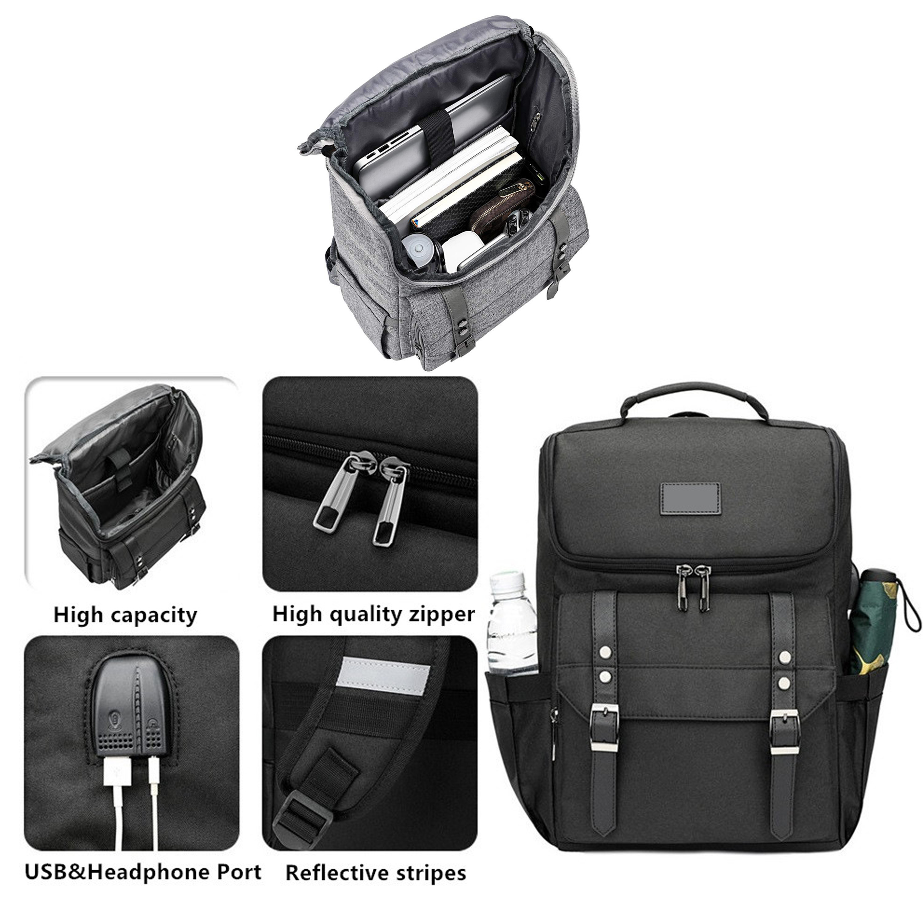 Vintage Travel Laptop Backpack 3